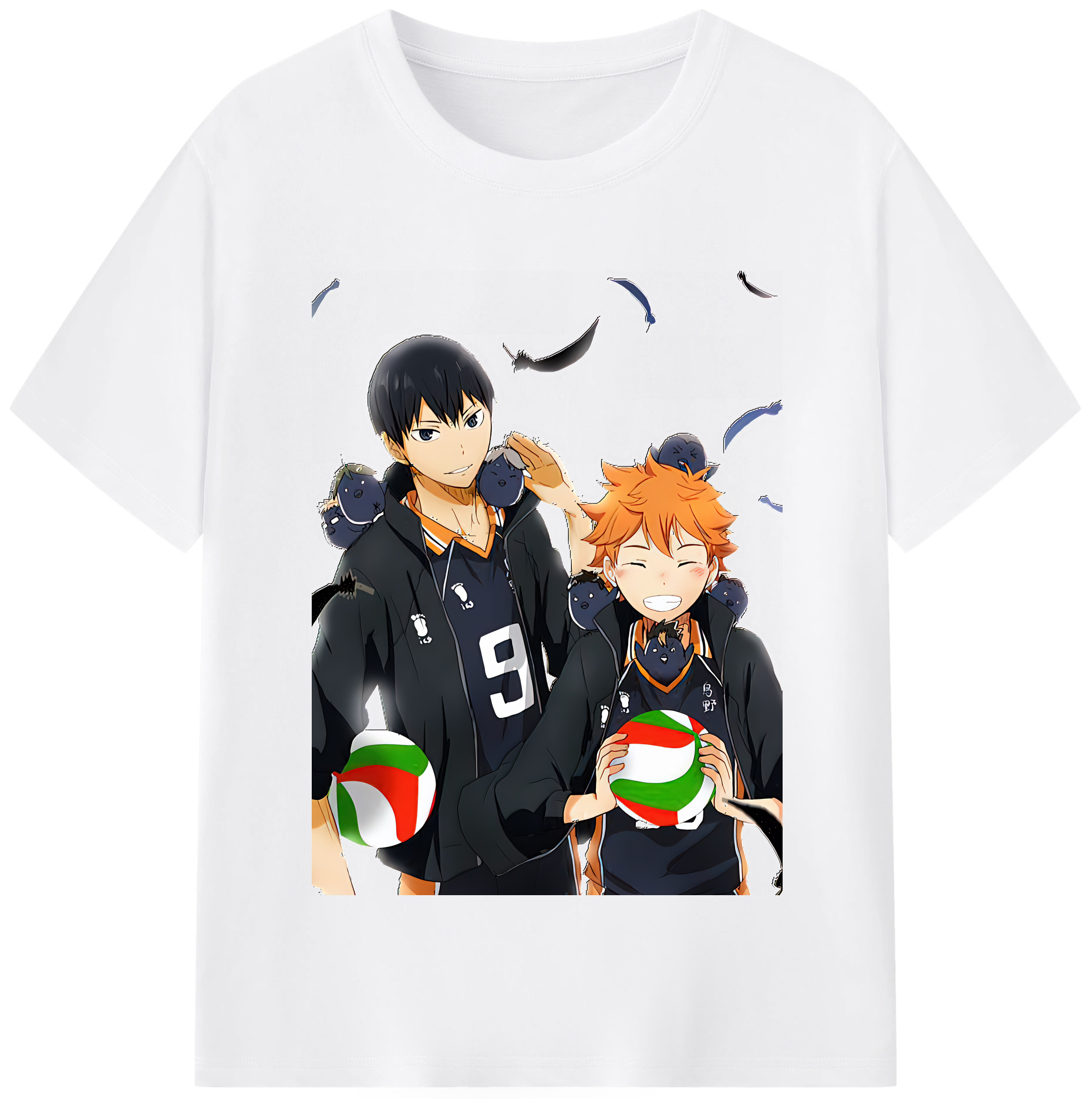 （画像用） ハイキュー!! Haikyu!! 綿100％半袖Tシャツ（フロントプリント）