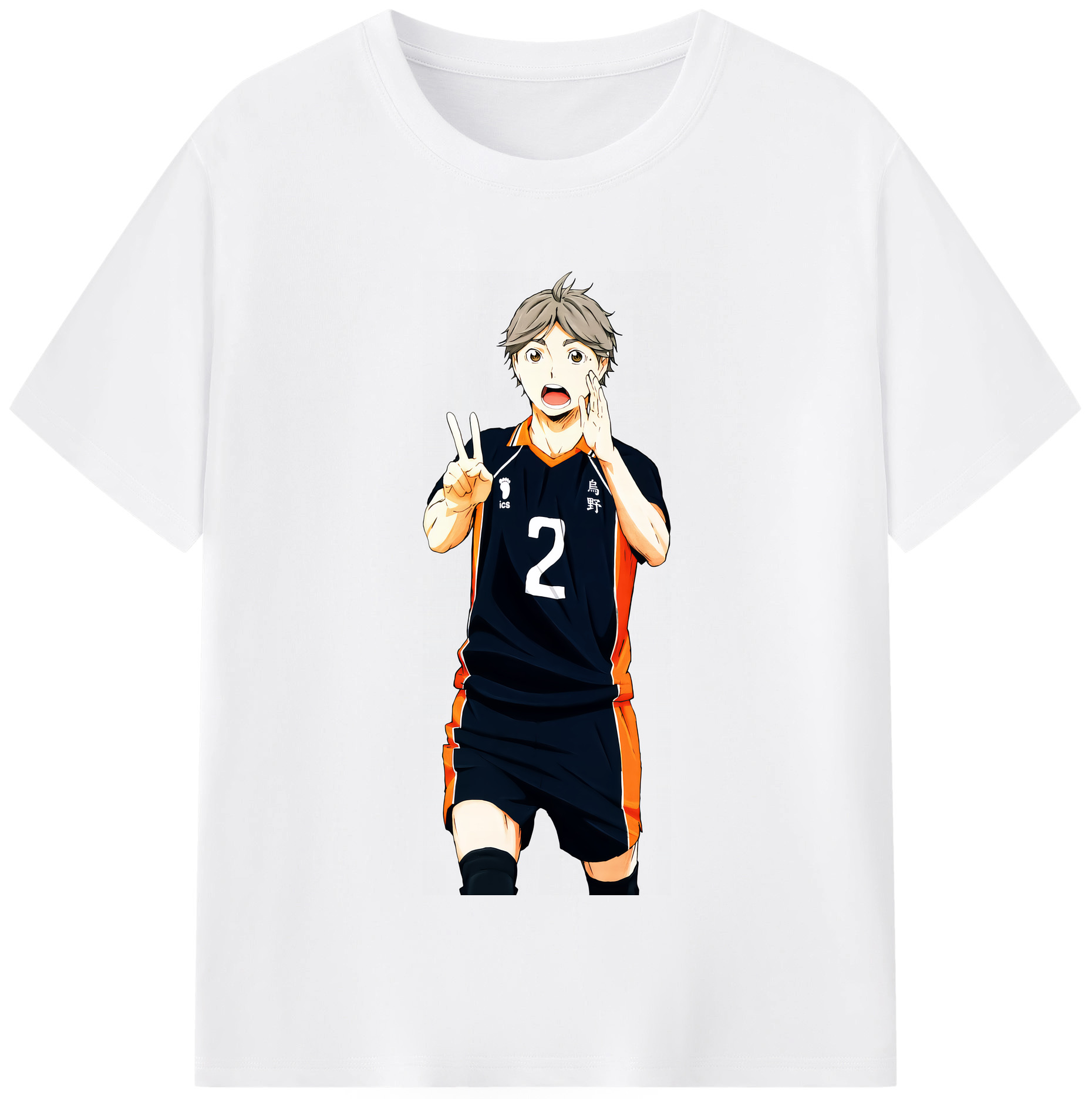 （画像用） ハイキュー!! Haikyu!! 綿100％半袖Tシャツ（フロントプリント）