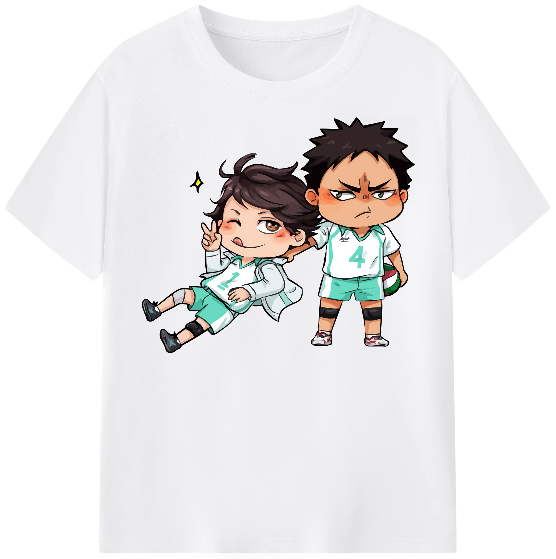 （画像用） ハイキュー!! Haikyu!! 綿100％半袖Tシャツ（フロントプリント）