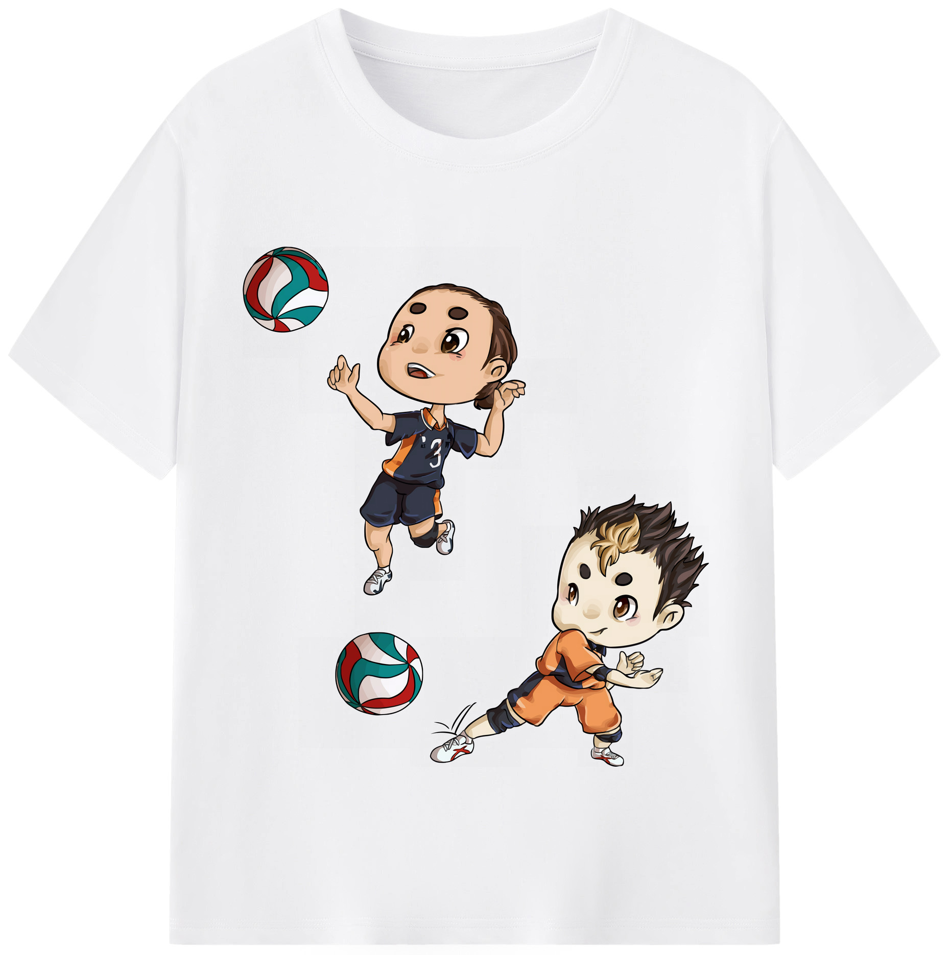（画像用） ハイキュー!! Haikyu!! 綿100％半袖Tシャツ（フロントプリント）