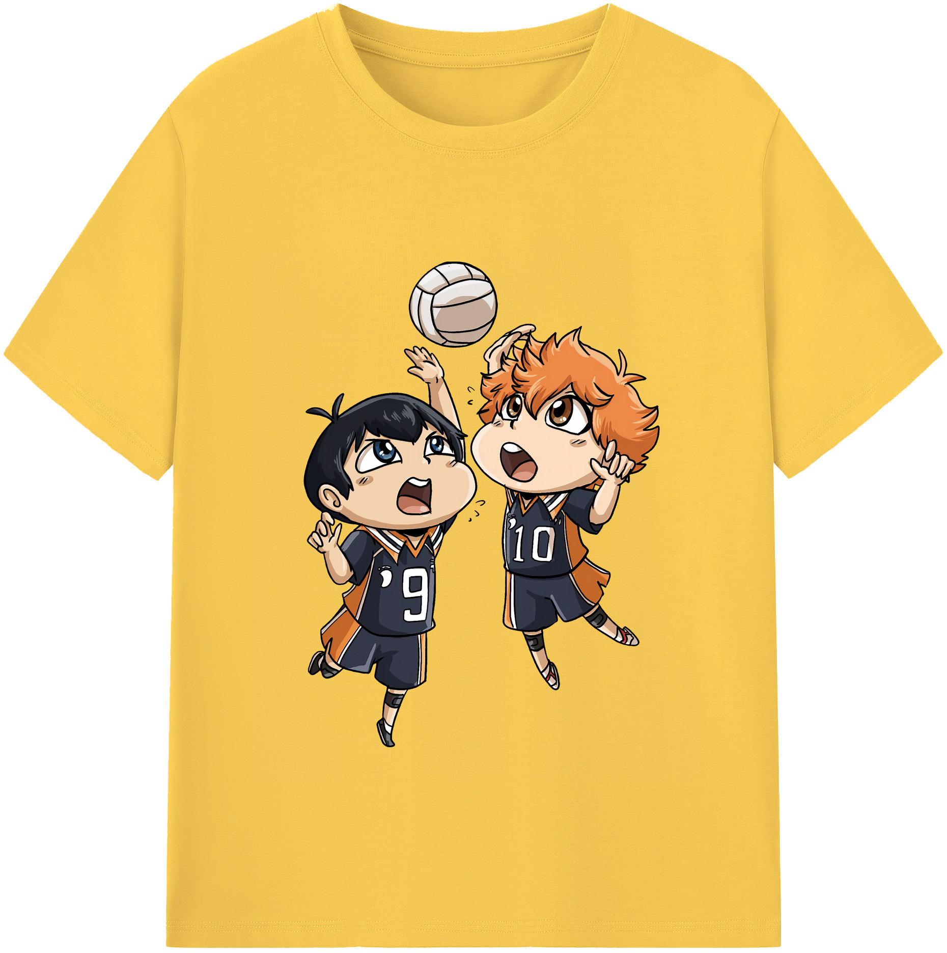 （画像用） ハイキュー!! Haikyu!! 綿100％半袖Tシャツ（フロントプリント）