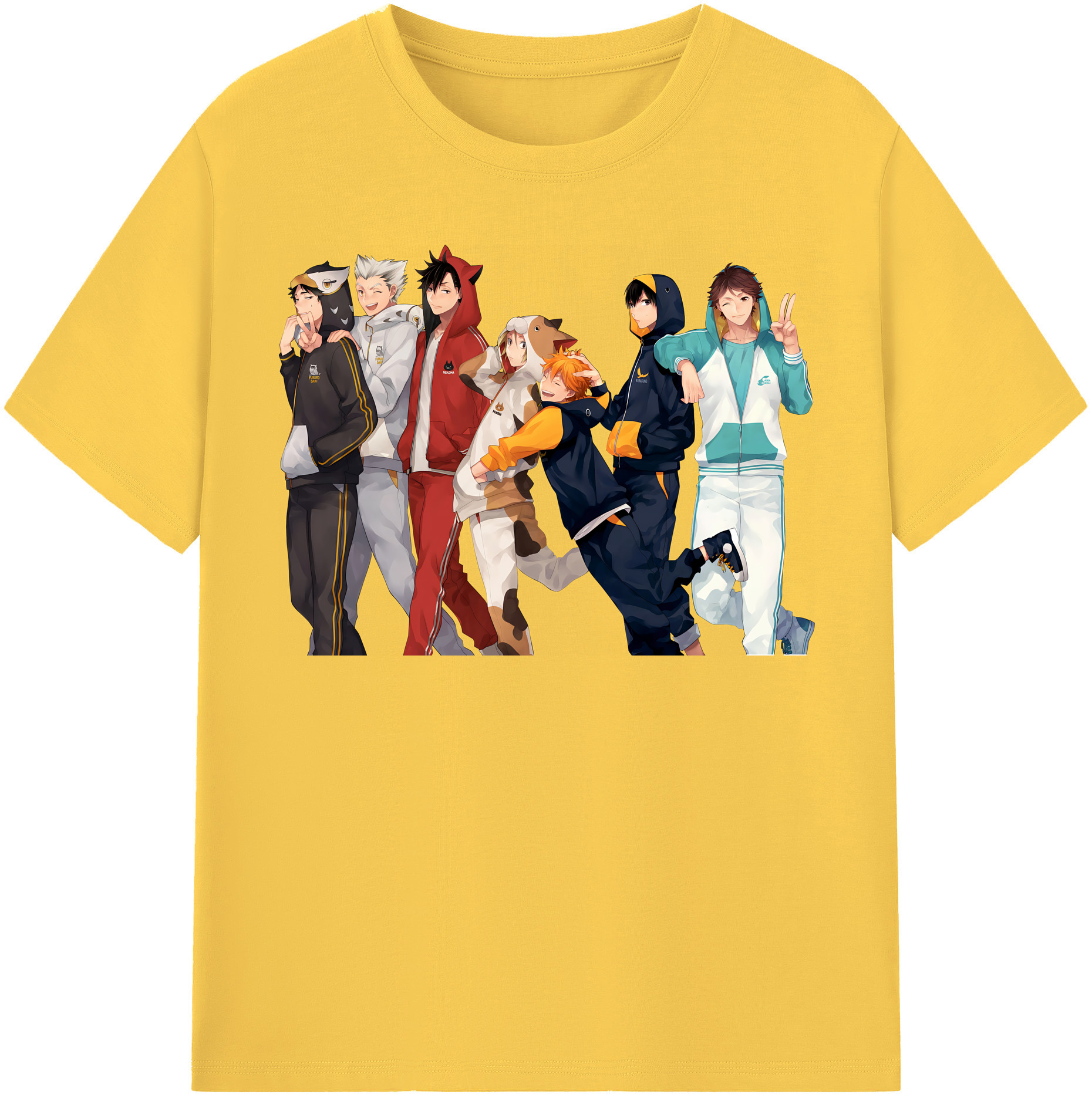 （画像用） ハイキュー!! Haikyu!! 綿100％半袖Tシャツ（フロントプリント）