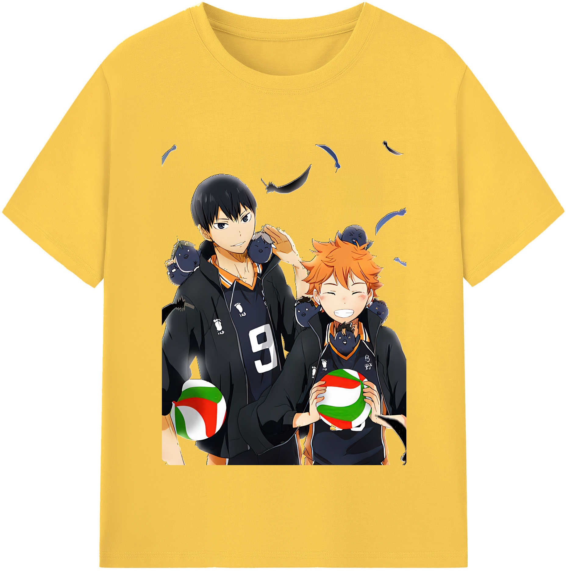 （画像用） ハイキュー!! Haikyu!! 綿100％半袖Tシャツ（フロントプリント）