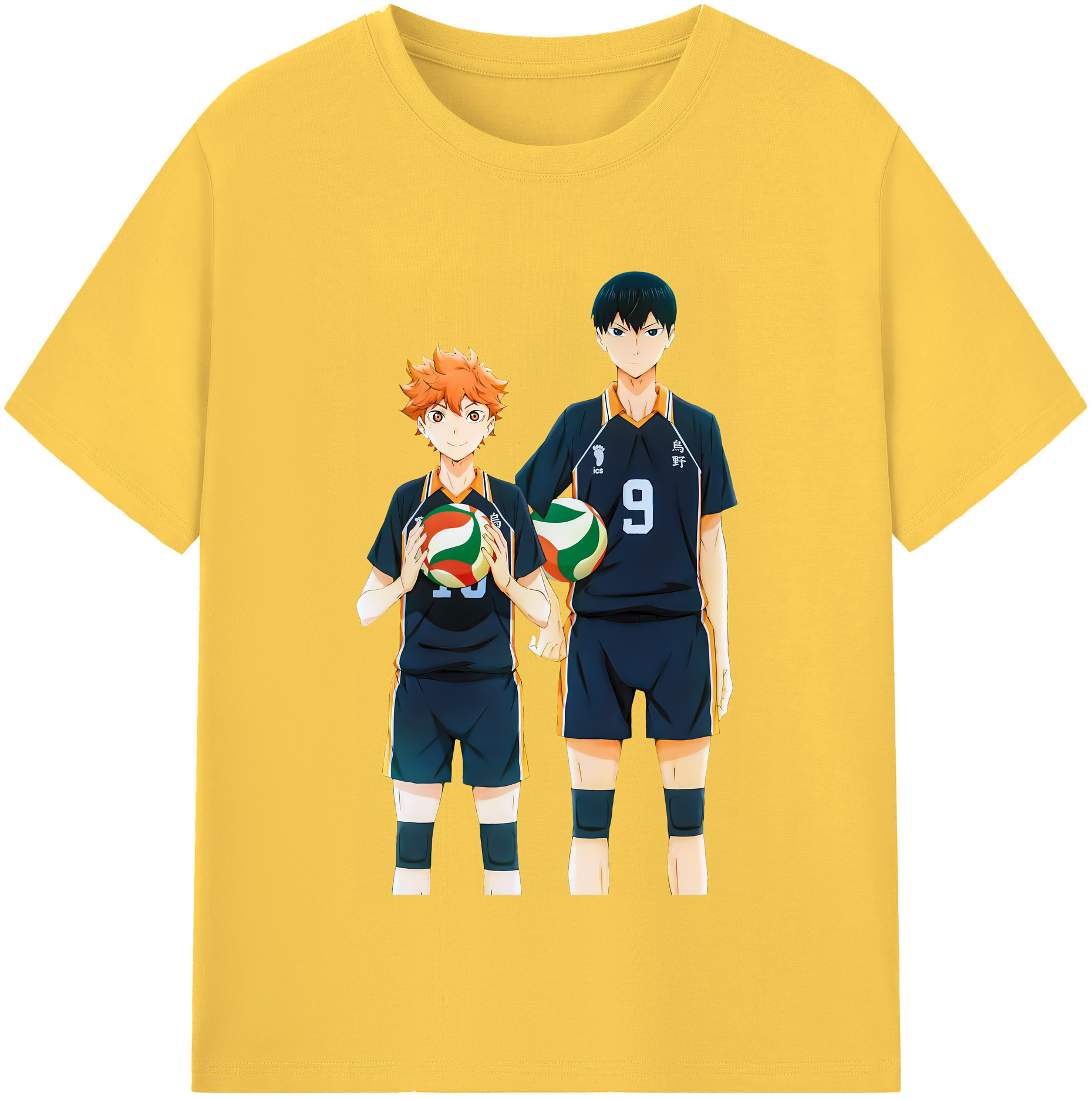 （画像用） ハイキュー!! Haikyu!! 綿100％半袖Tシャツ（フロントプリント）