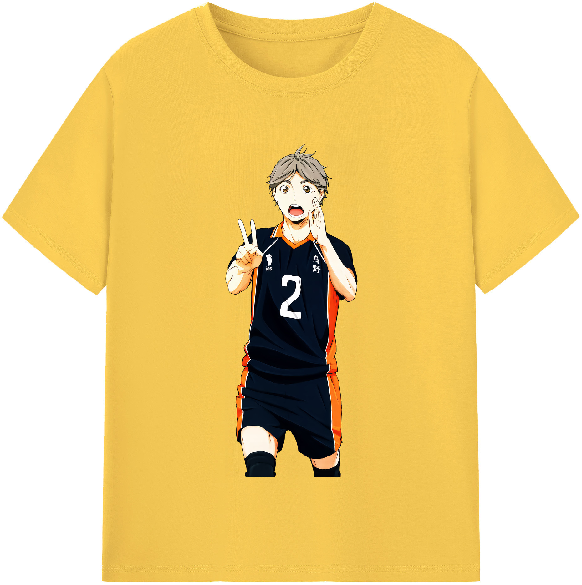 （画像用） ハイキュー!! Haikyu!! 綿100％半袖Tシャツ（フロントプリント）