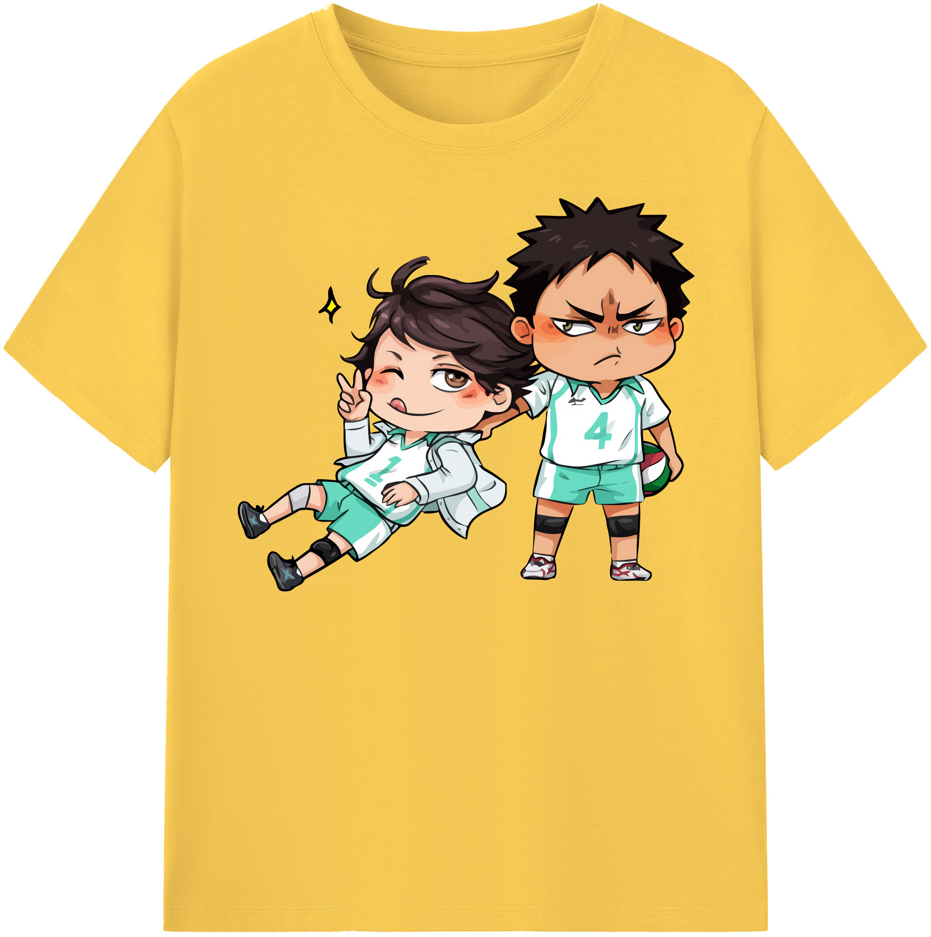 （画像用） ハイキュー!! Haikyu!! 綿100％半袖Tシャツ（フロントプリント）