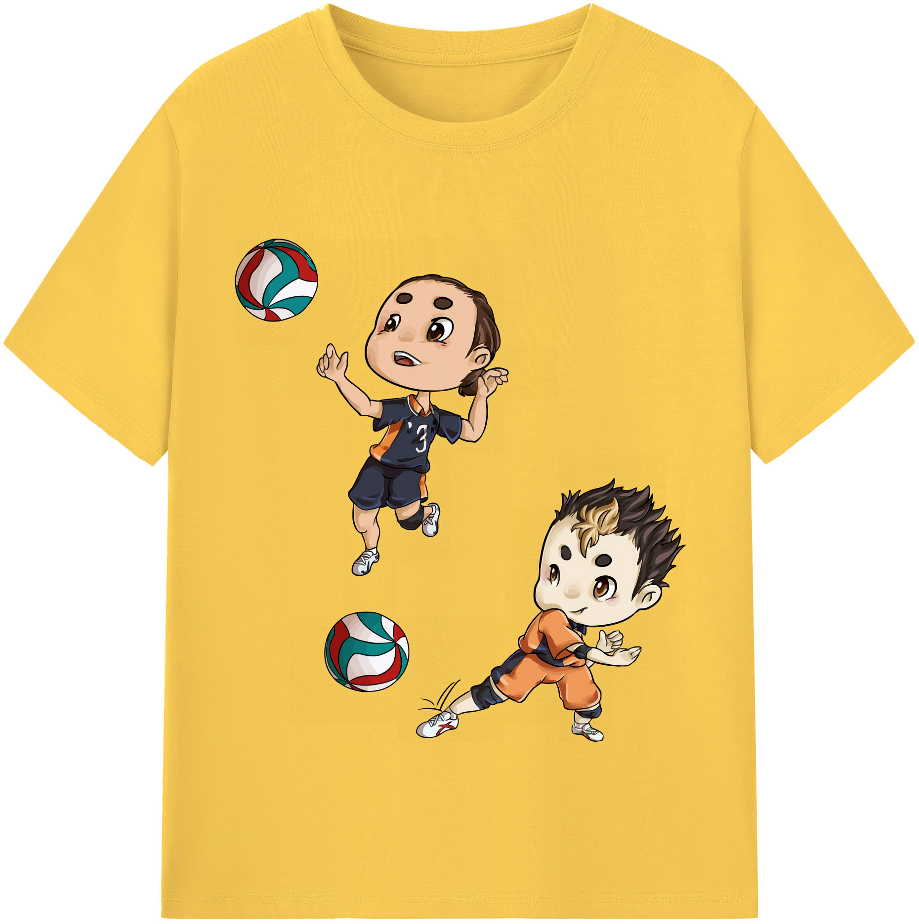 （画像用） ハイキュー!! Haikyu!! 綿100％半袖Tシャツ（フロントプリント）