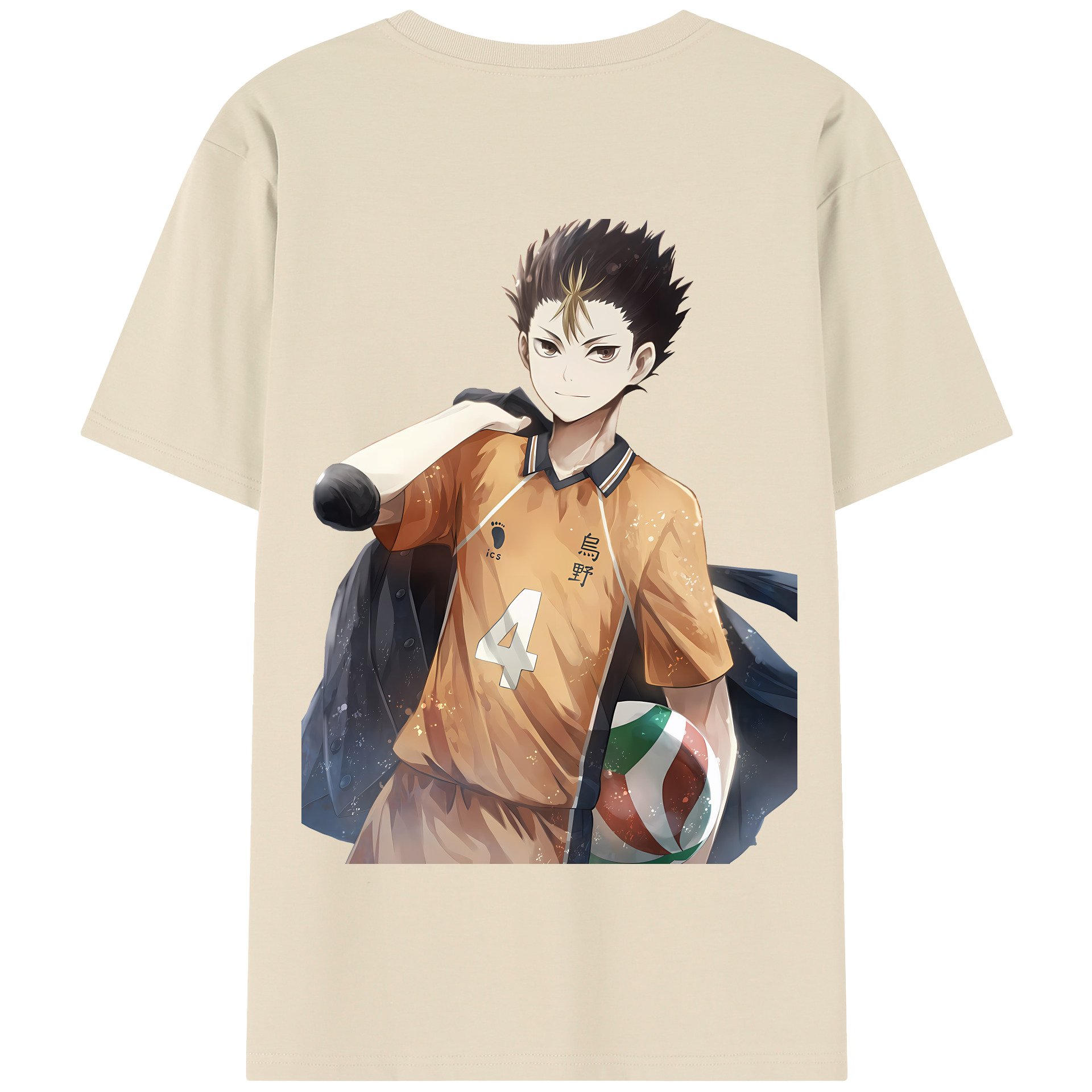 （画像用） ハイキュー!! Haikyu!! 綿100％半袖Tシャツ（背面プリント）