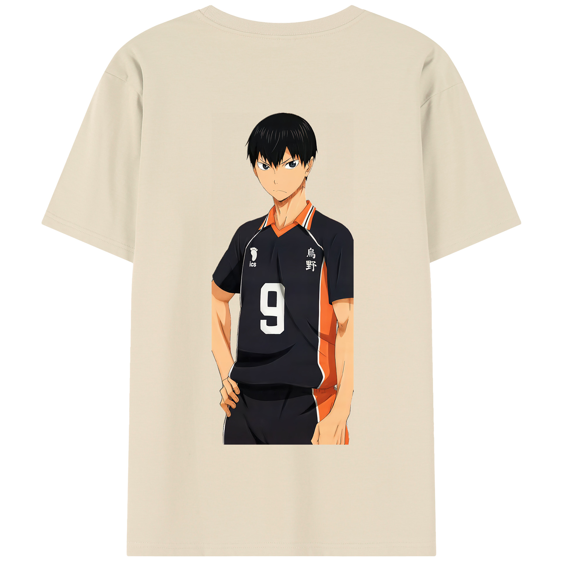 （画像用） ハイキュー!! Haikyu!! 綿100％半袖Tシャツ（背面プリント）