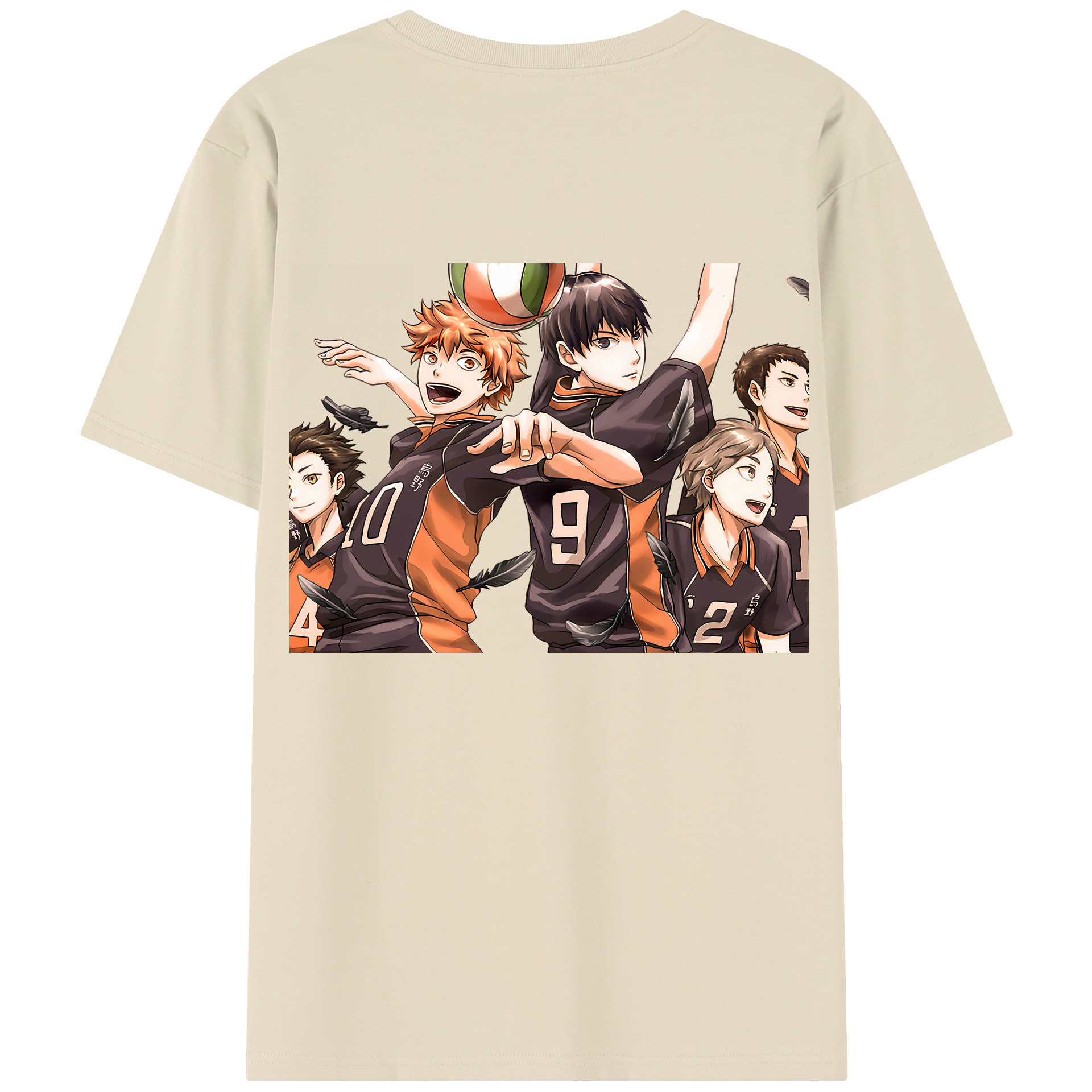（画像用） ハイキュー!! Haikyu!! 綿100％半袖Tシャツ（背面プリント）