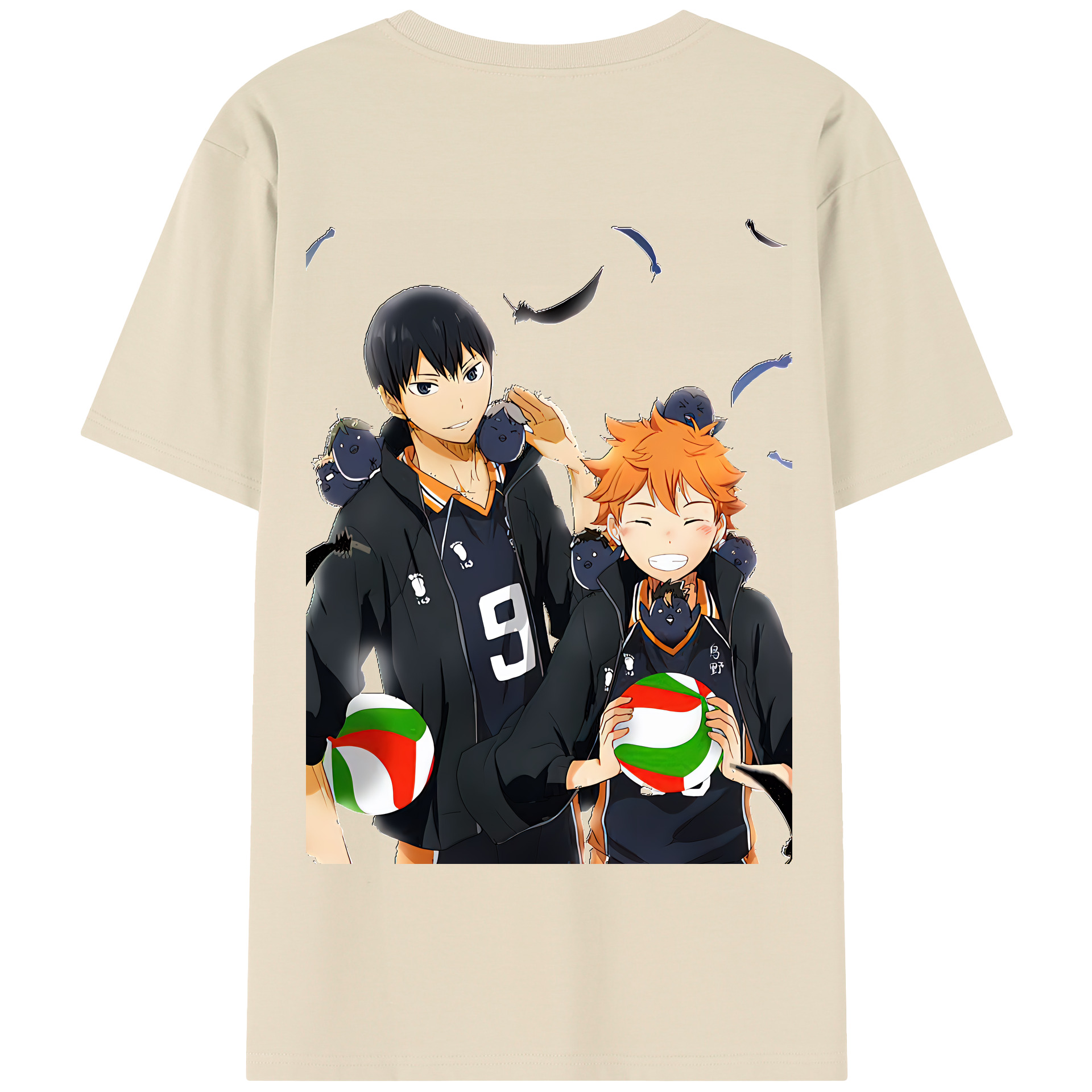 （画像用） ハイキュー!! Haikyu!! 綿100％半袖Tシャツ（背面プリント）