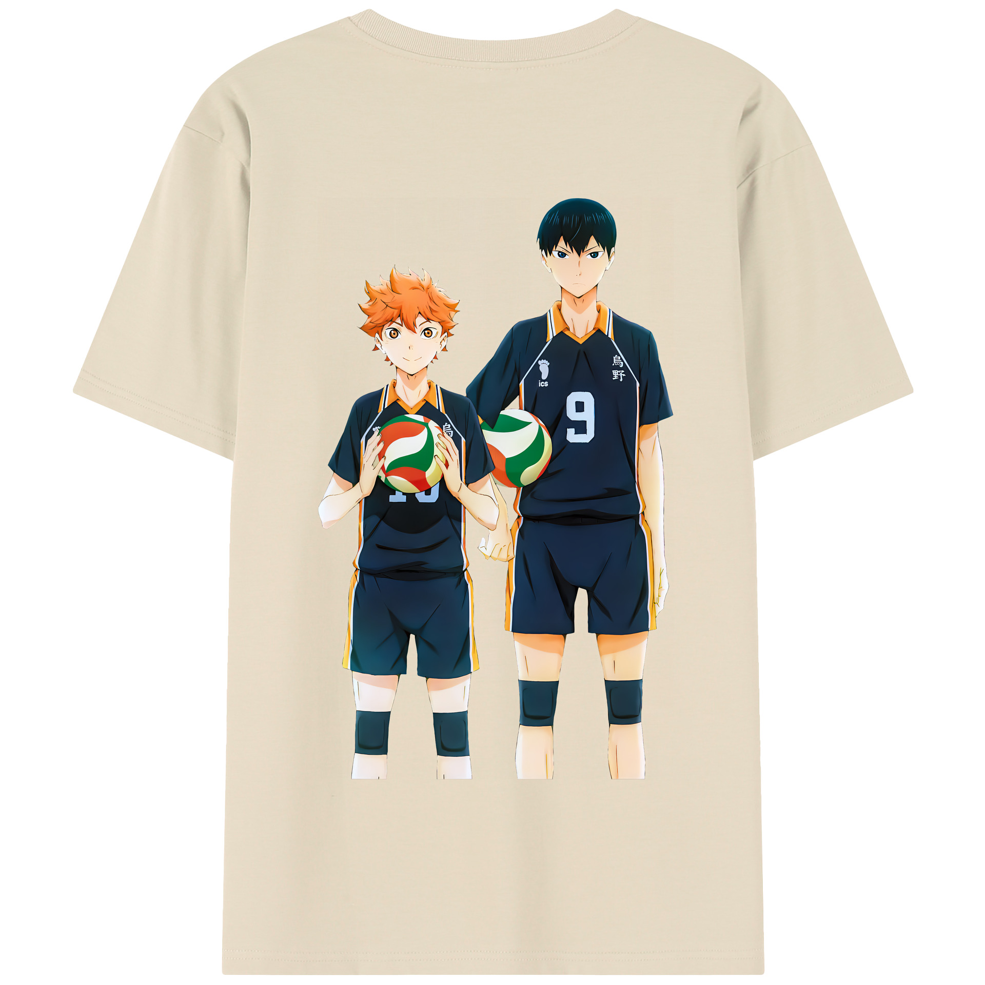 （画像用） ハイキュー!! Haikyu!! 綿100％半袖Tシャツ（背面プリント）