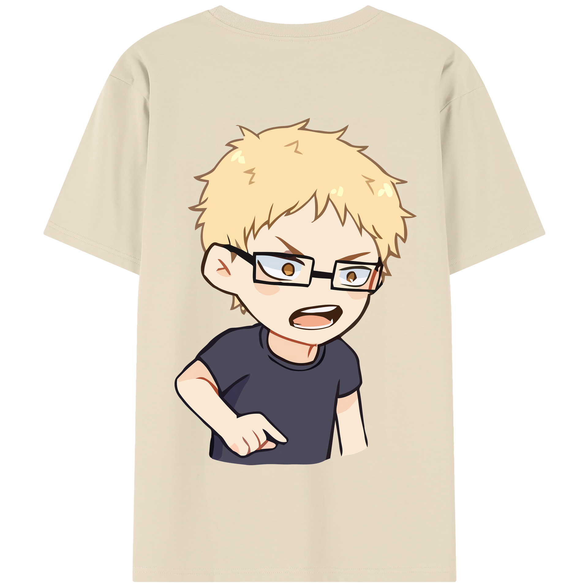 （画像用） ハイキュー!! Haikyu!! 綿100％半袖Tシャツ（背面プリント）