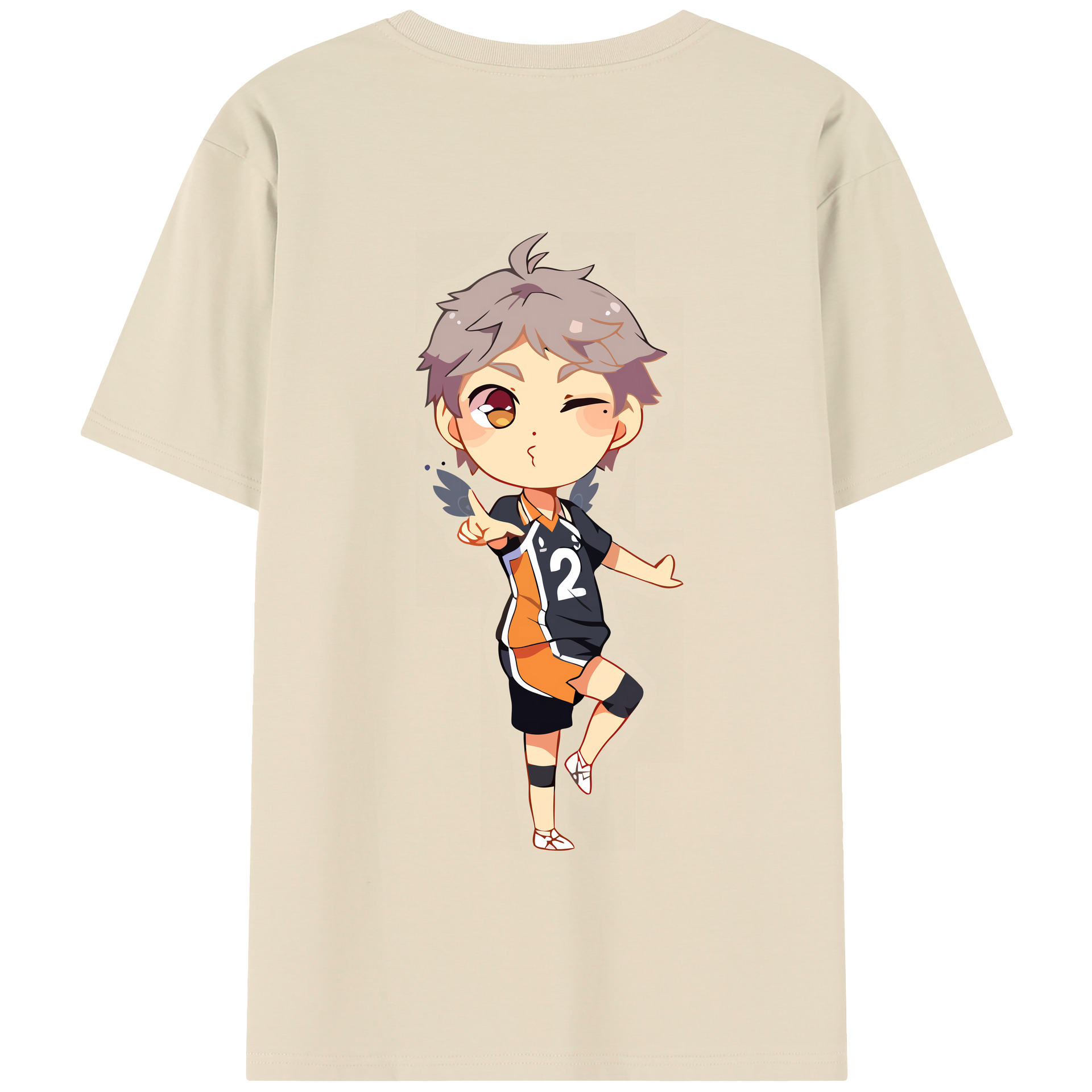 （画像用） ハイキュー!! Haikyu!! 綿100％半袖Tシャツ（背面プリント）