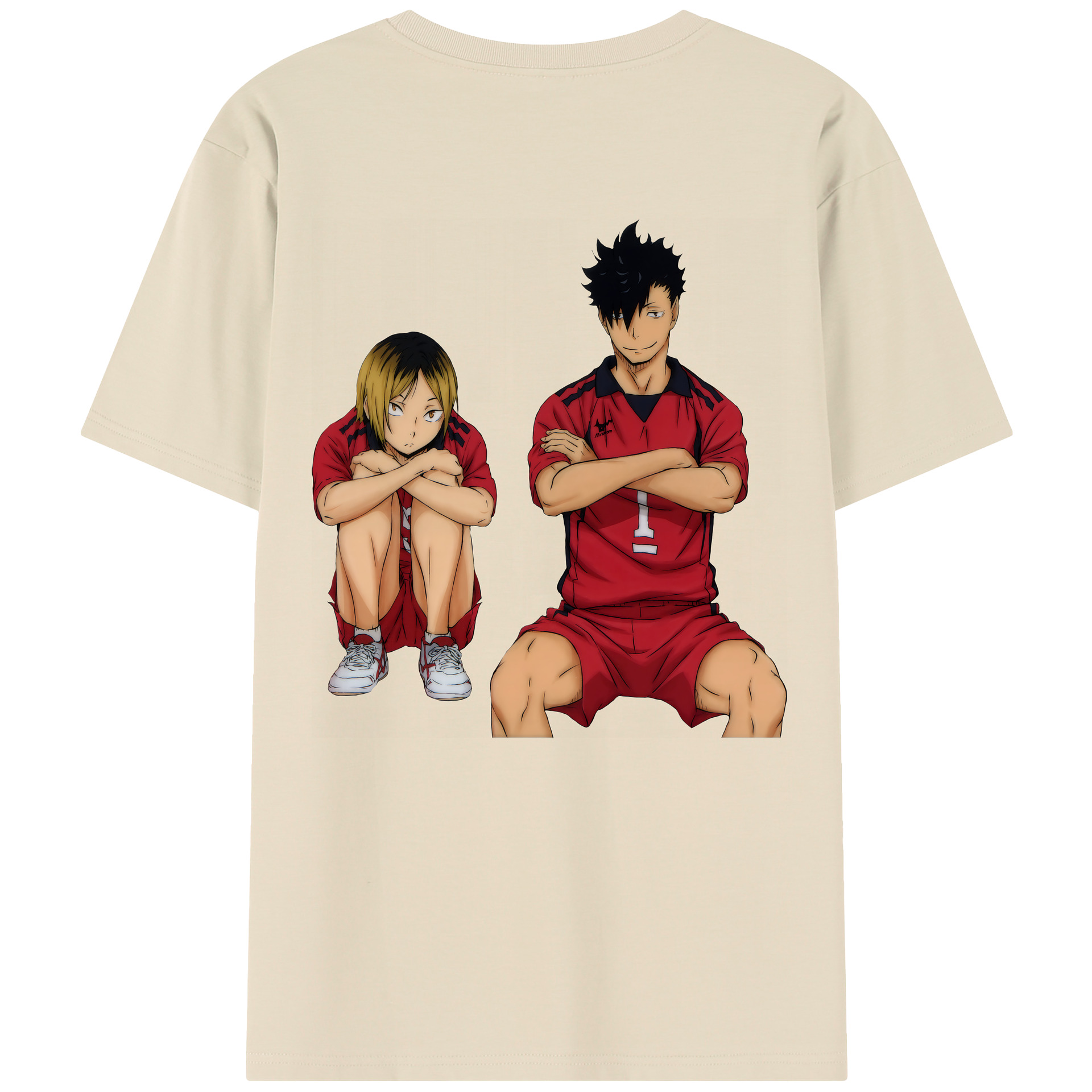 （画像用） ハイキュー!! Haikyu!! 綿100％半袖Tシャツ（背面プリント）