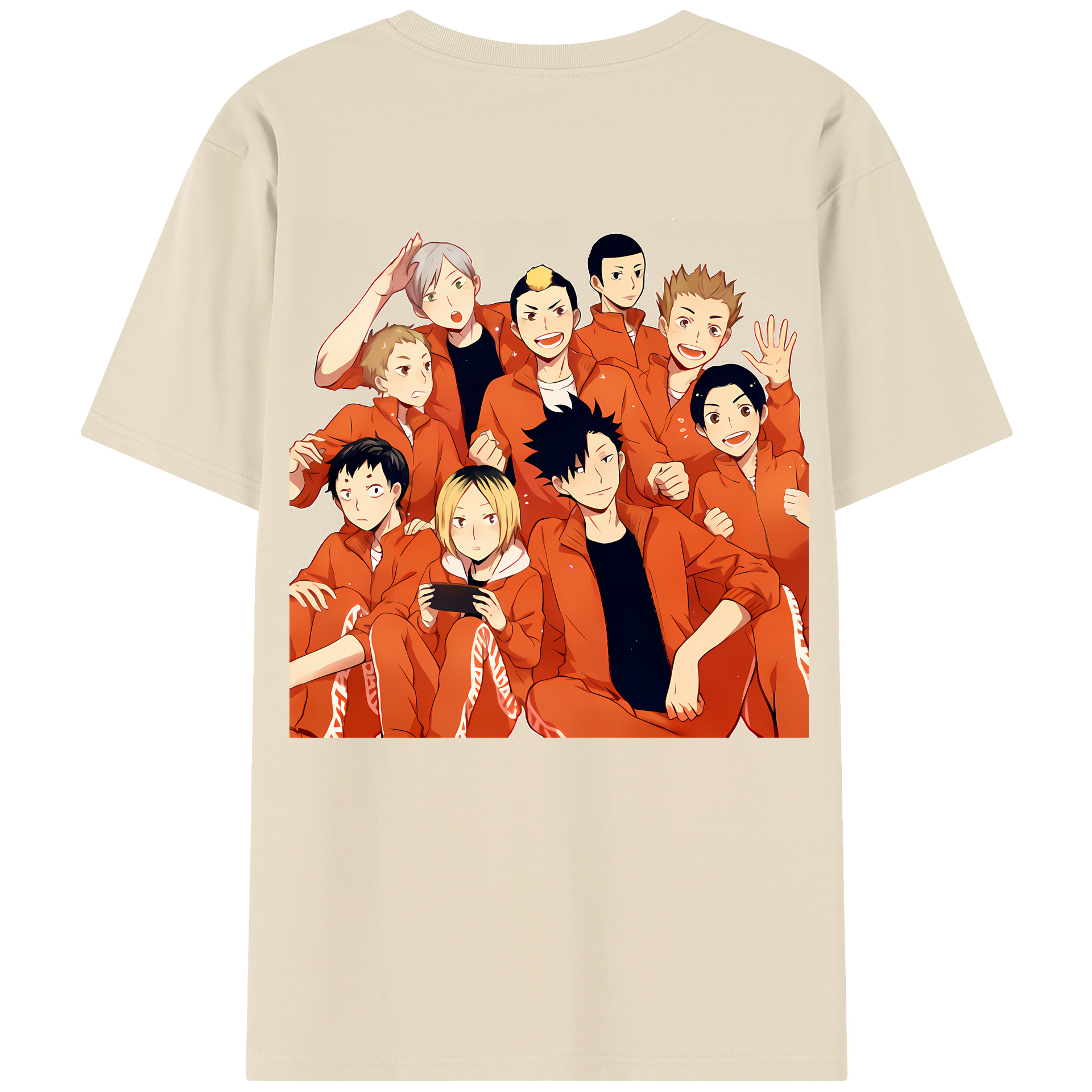 （画像用） ハイキュー!! Haikyu!! 綿100％半袖Tシャツ（背面プリント）