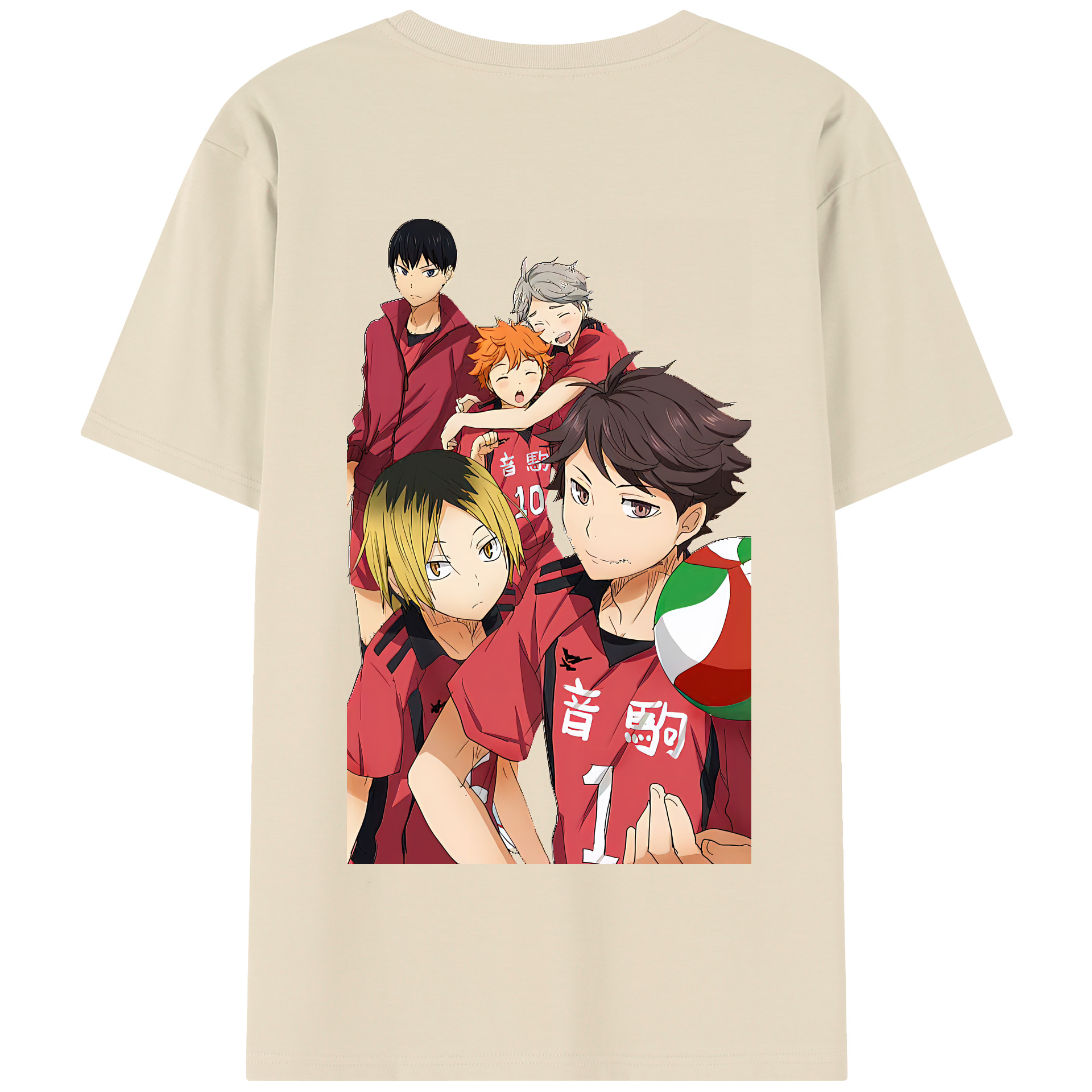 （画像用） ハイキュー!! Haikyu!! 綿100％半袖Tシャツ（背面プリント）