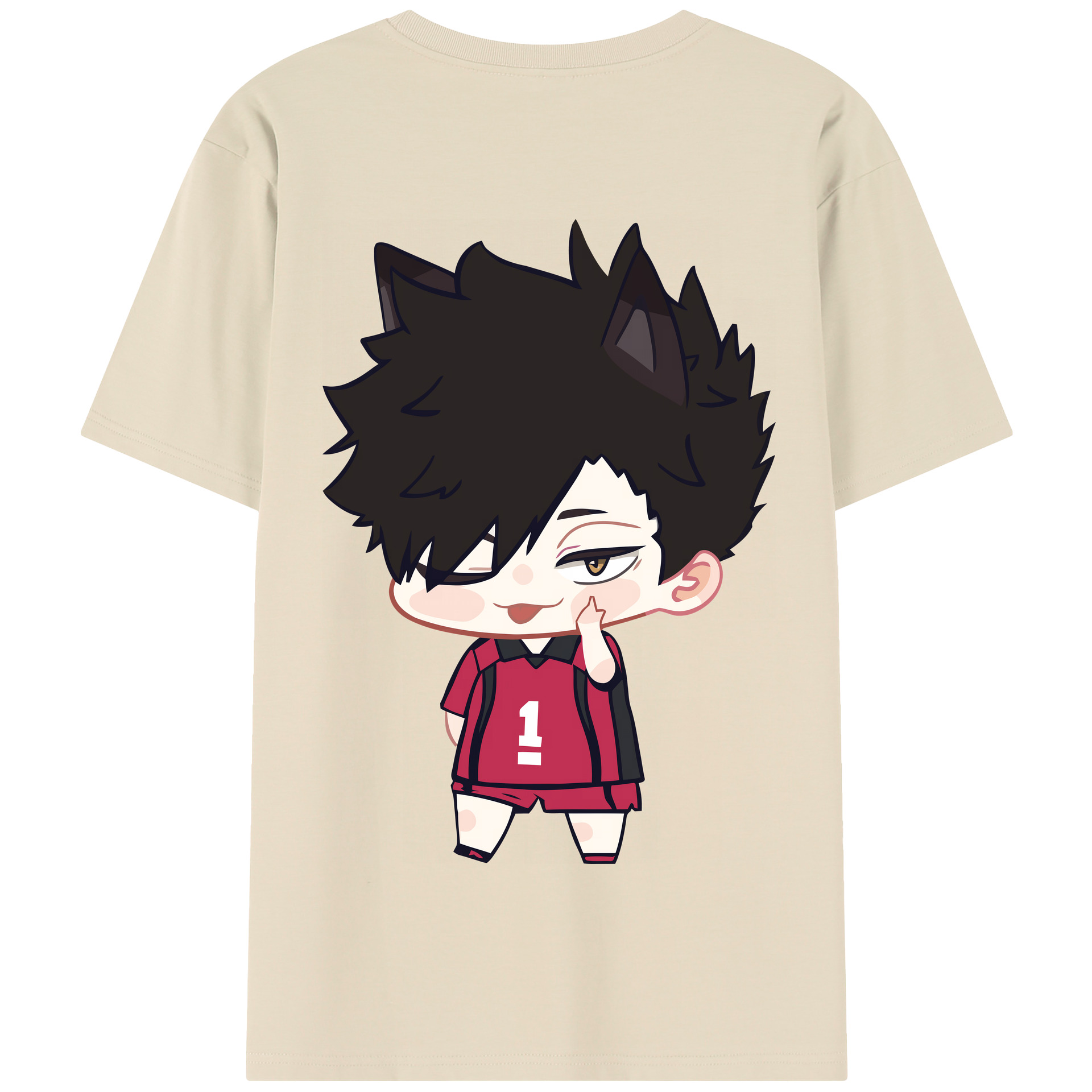 （画像用） ハイキュー!! Haikyu!! 綿100％半袖Tシャツ（背面プリント）