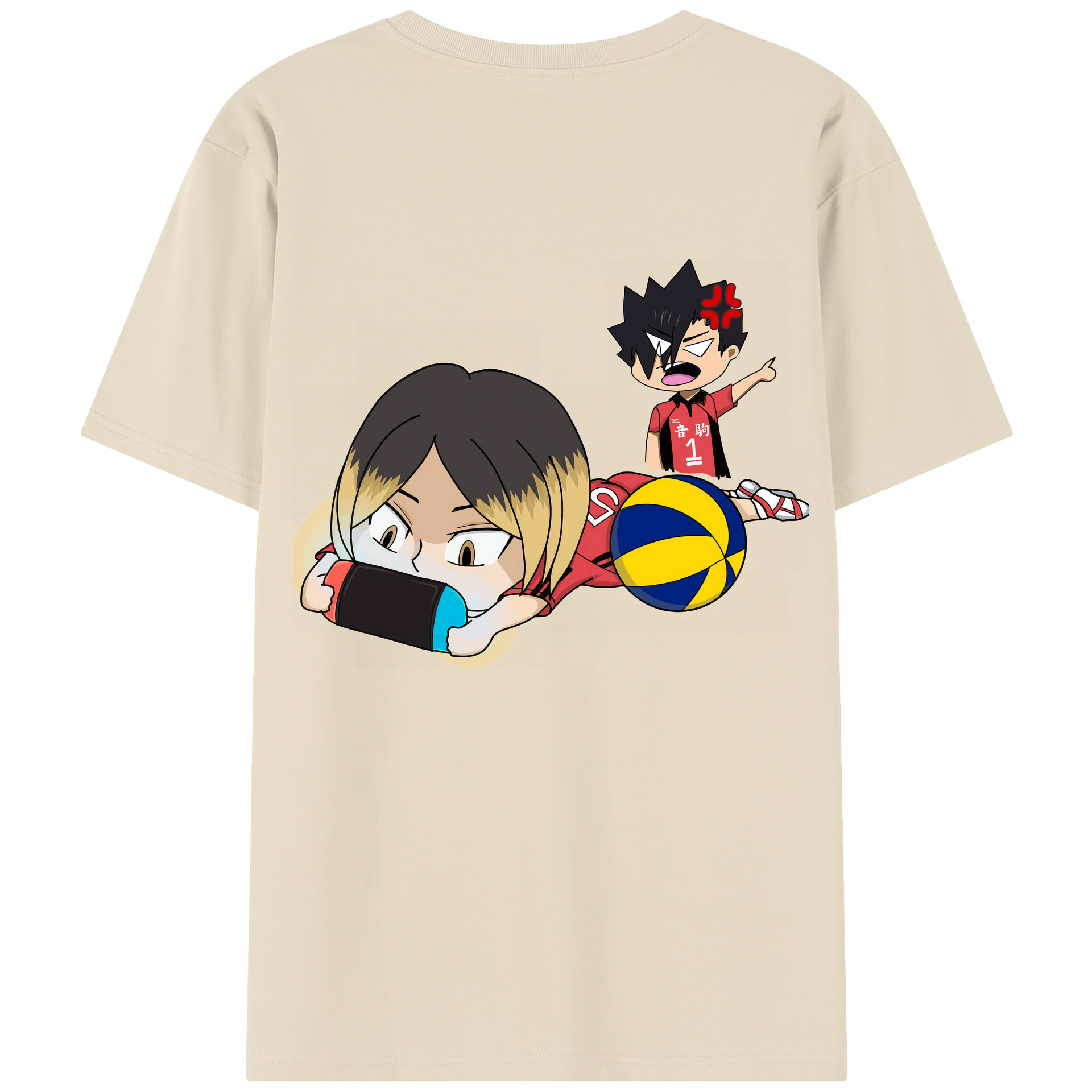 （画像用） ハイキュー!! Haikyu!! 綿100％半袖Tシャツ（背面プリント）