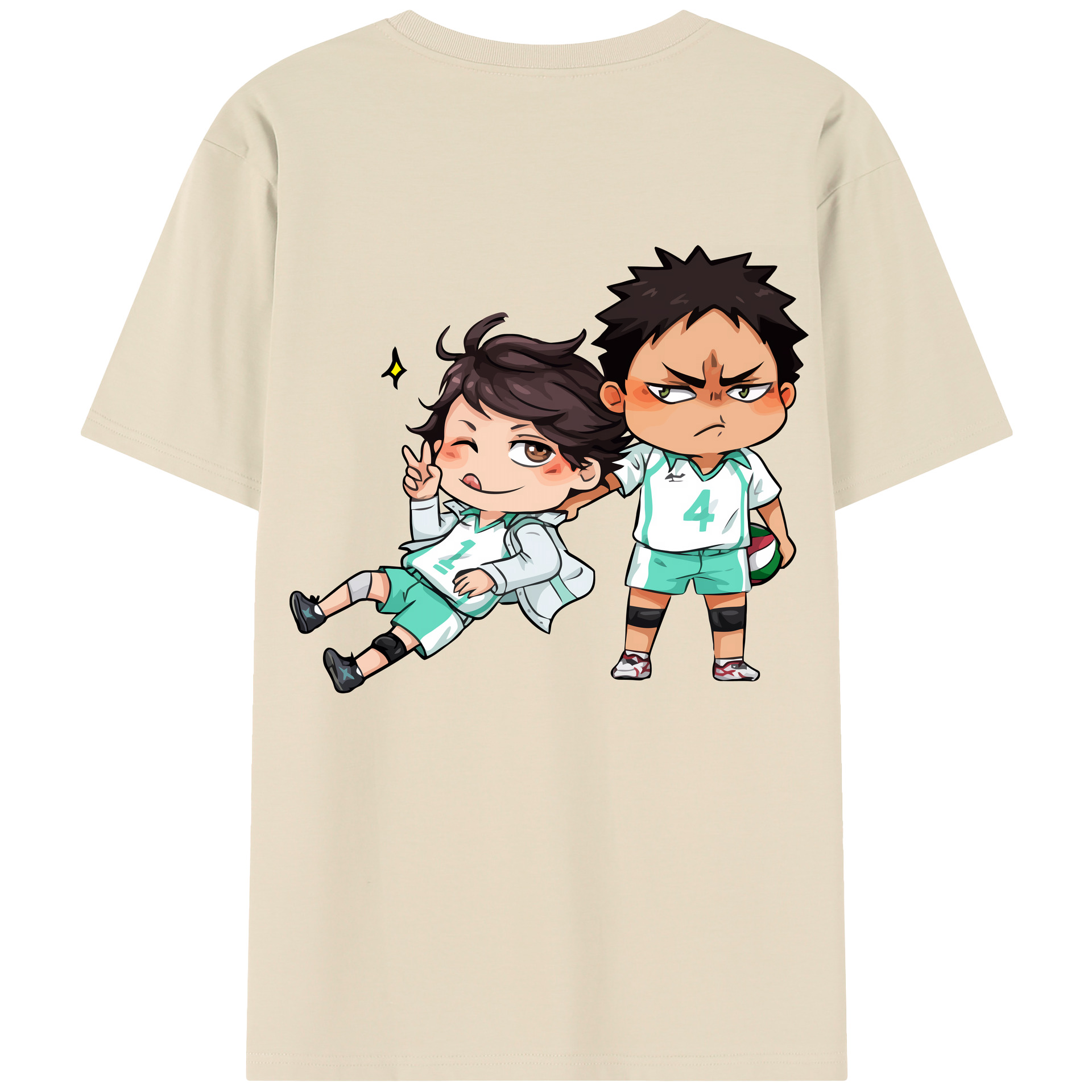 （画像用） ハイキュー!! Haikyu!! 綿100％半袖Tシャツ（背面プリント）