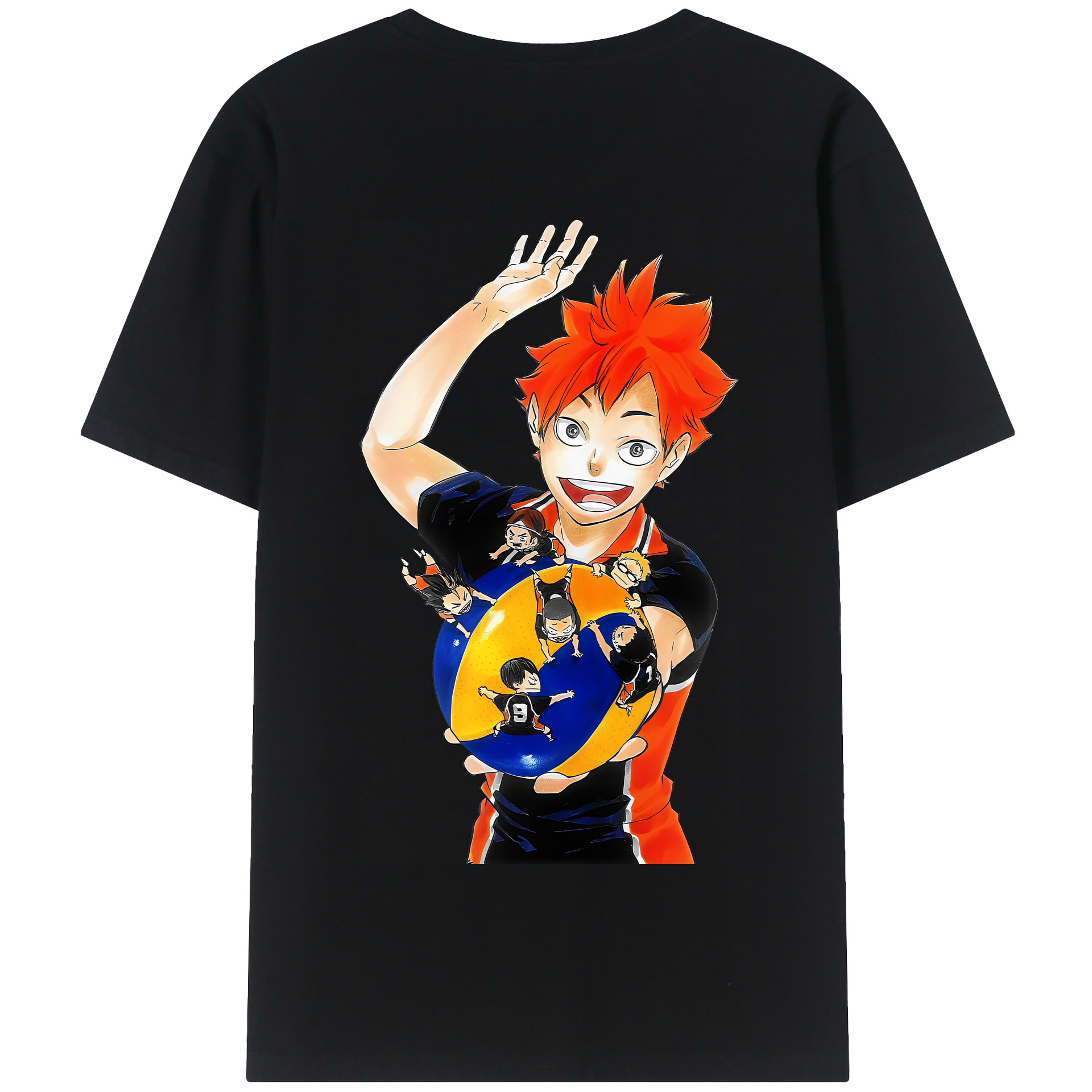 （画像用） ハイキュー!! Haikyu!! 綿100％半袖Tシャツ（背面プリント）