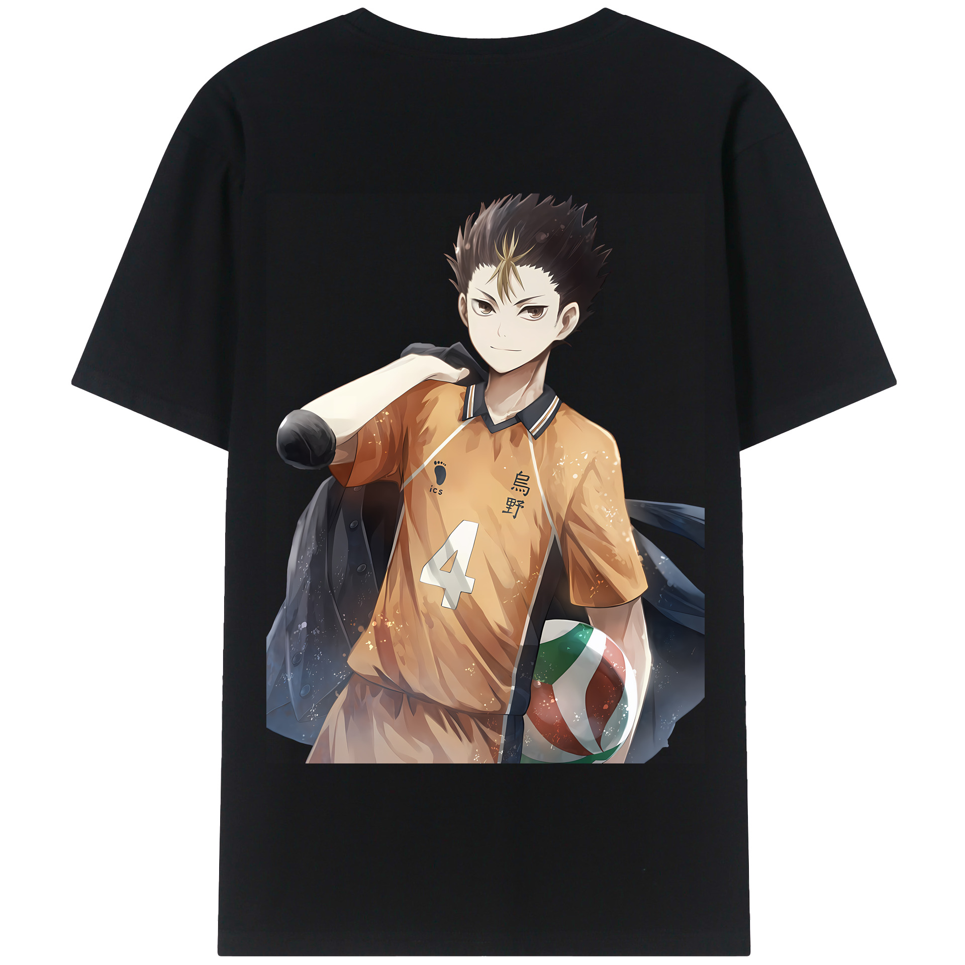 （画像用） ハイキュー!! Haikyu!! 綿100％半袖Tシャツ（背面プリント）