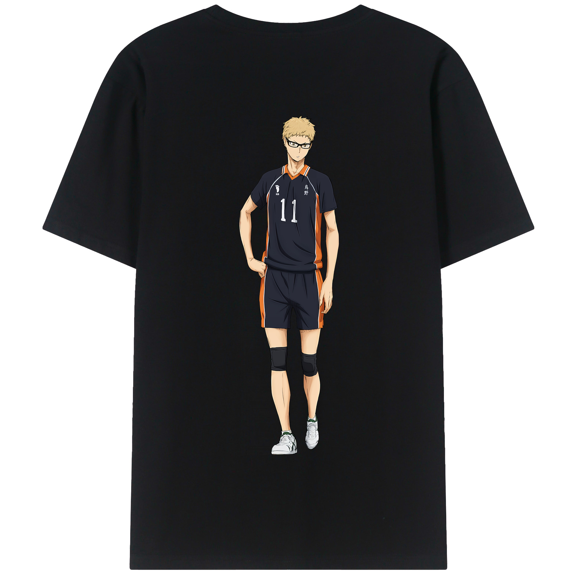（画像用） ハイキュー!! Haikyu!! 綿100％半袖Tシャツ（背面プリント）