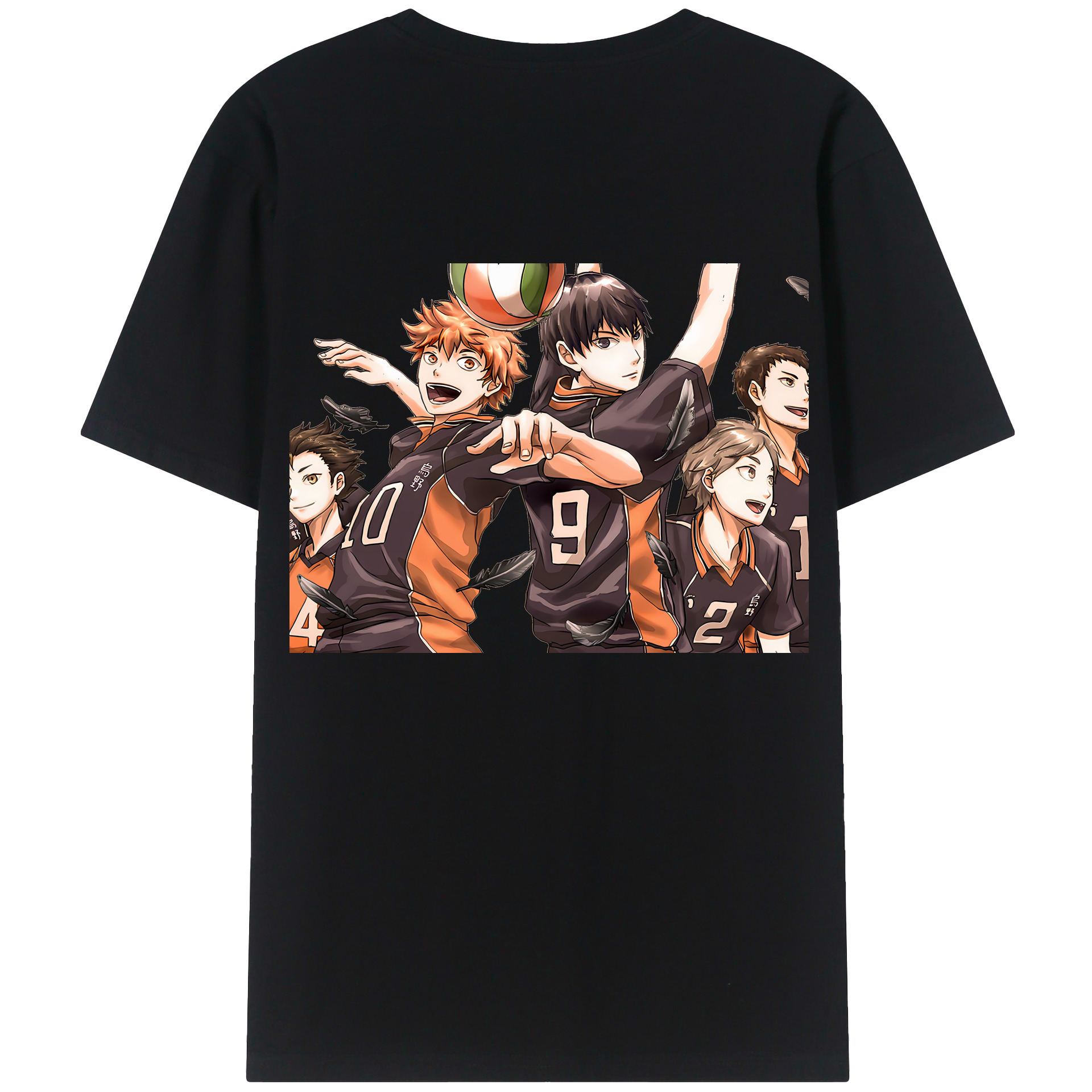（画像用） ハイキュー!! Haikyu!! 綿100％半袖Tシャツ（背面プリント）