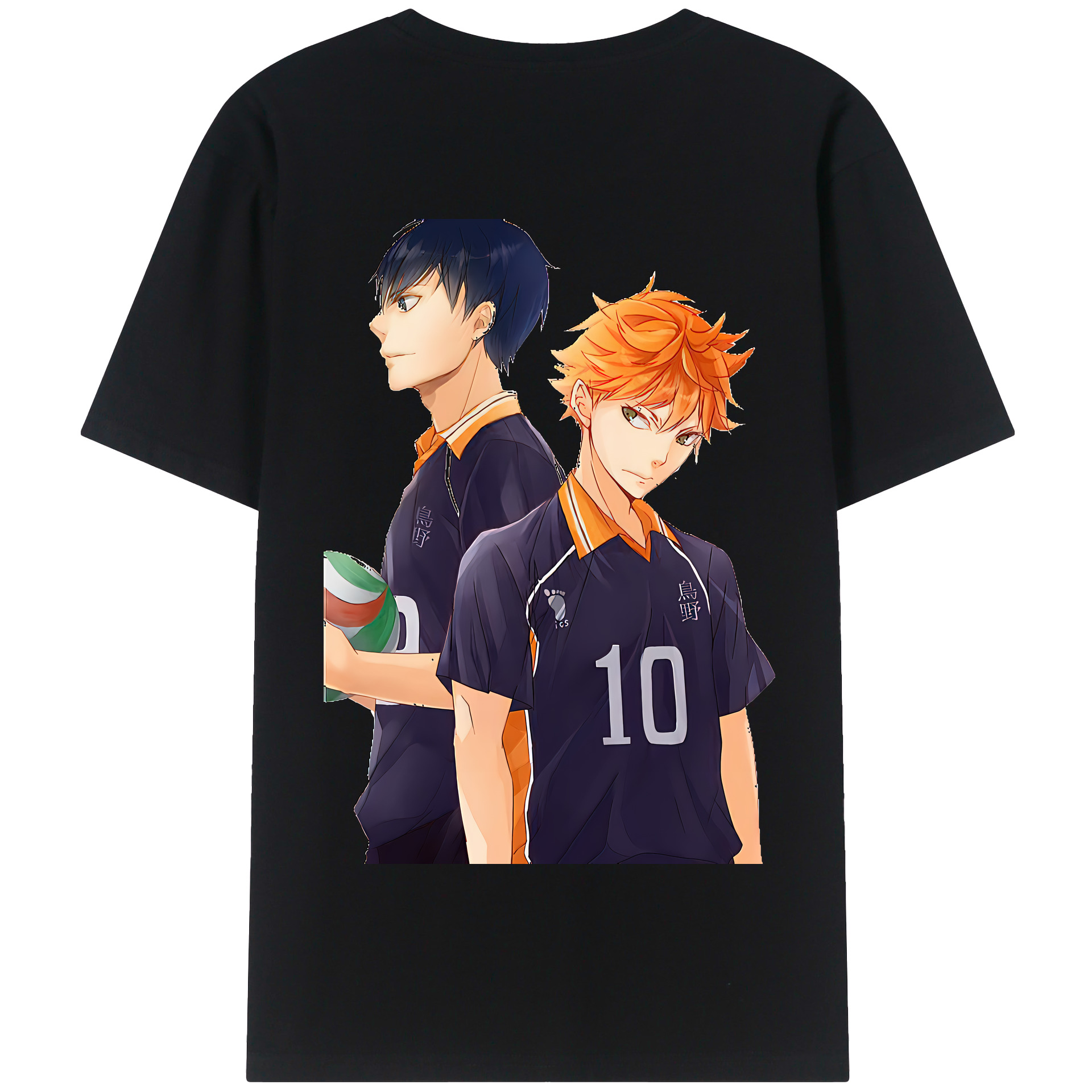 （画像用） ハイキュー!! Haikyu!! 綿100％半袖Tシャツ（背面プリント）
