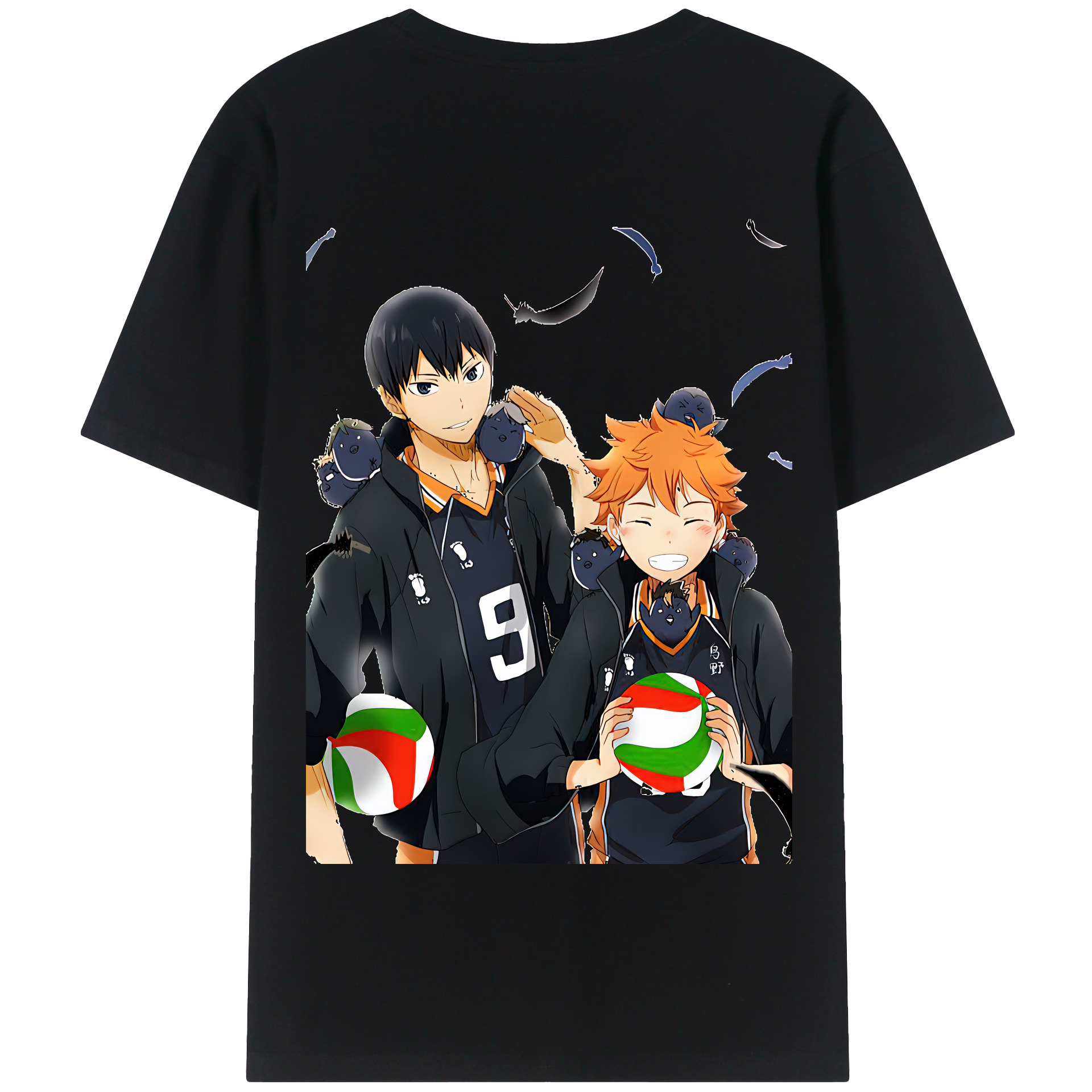 （画像用） ハイキュー!! Haikyu!! 綿100％半袖Tシャツ（背面プリント）