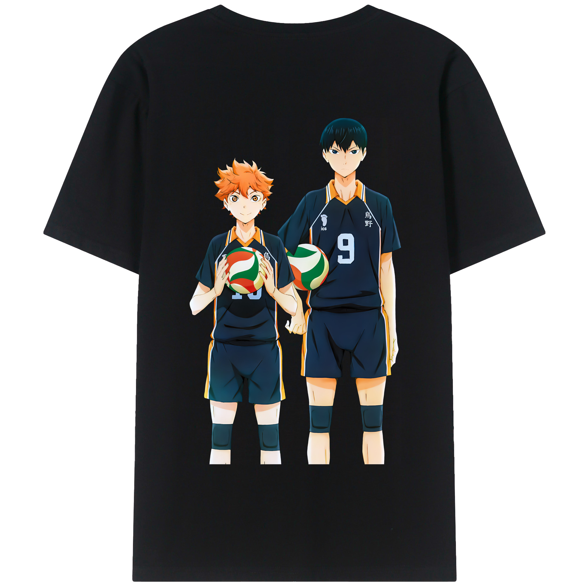 （画像用） ハイキュー!! Haikyu!! 綿100％半袖Tシャツ（背面プリント）