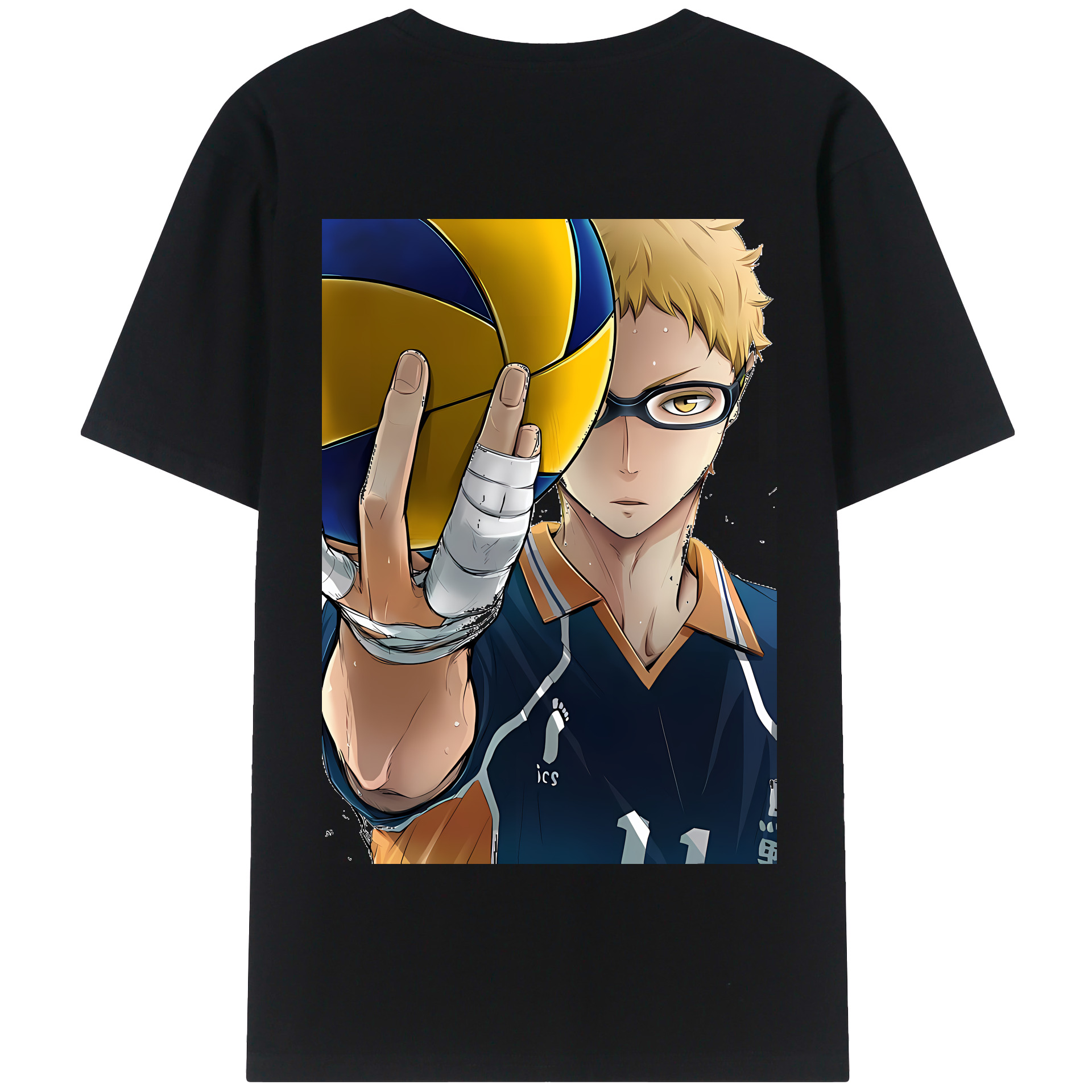 （画像用） ハイキュー!! Haikyu!! 綿100％半袖Tシャツ（背面プリント）
