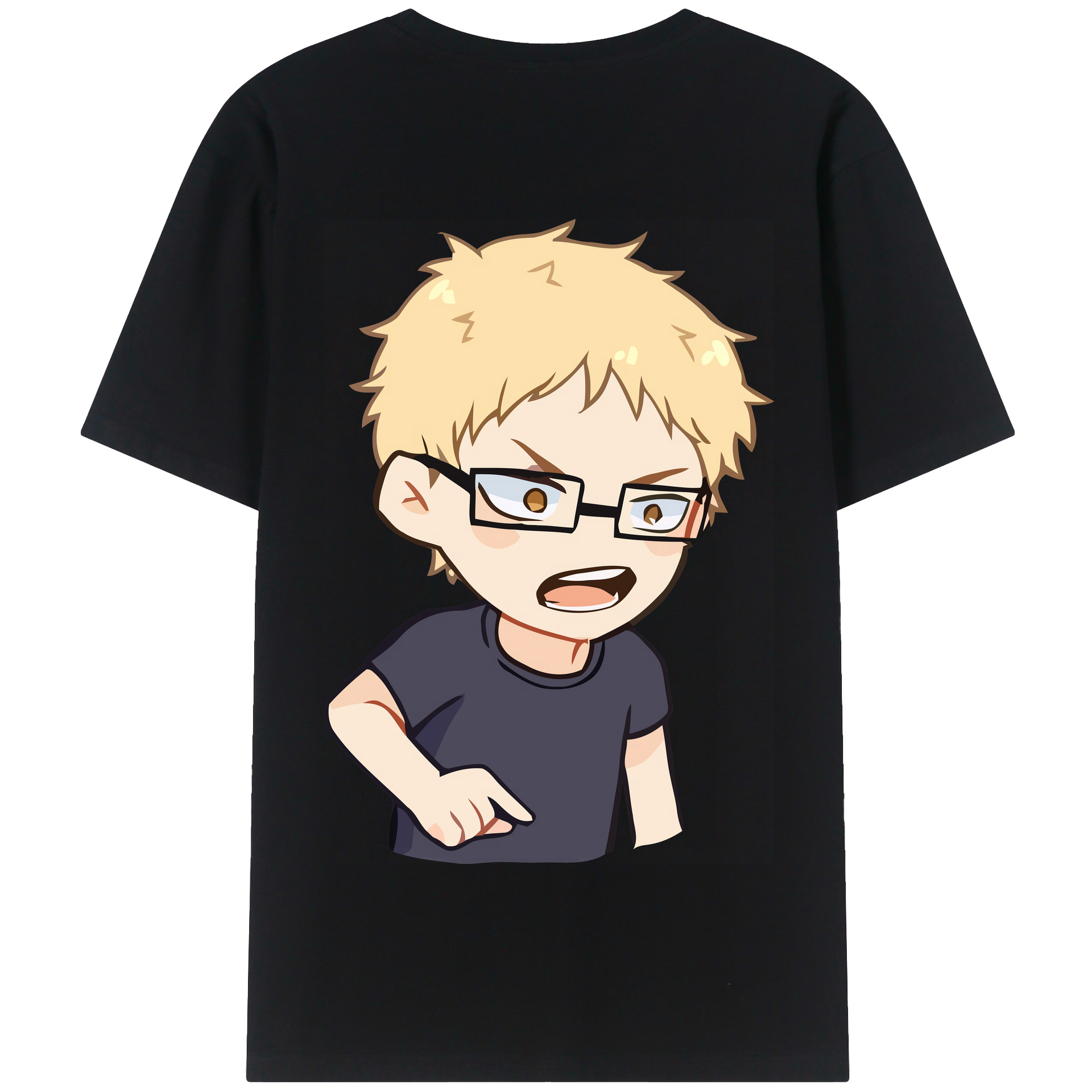 （画像用） ハイキュー!! Haikyu!! 綿100％半袖Tシャツ（背面プリント）