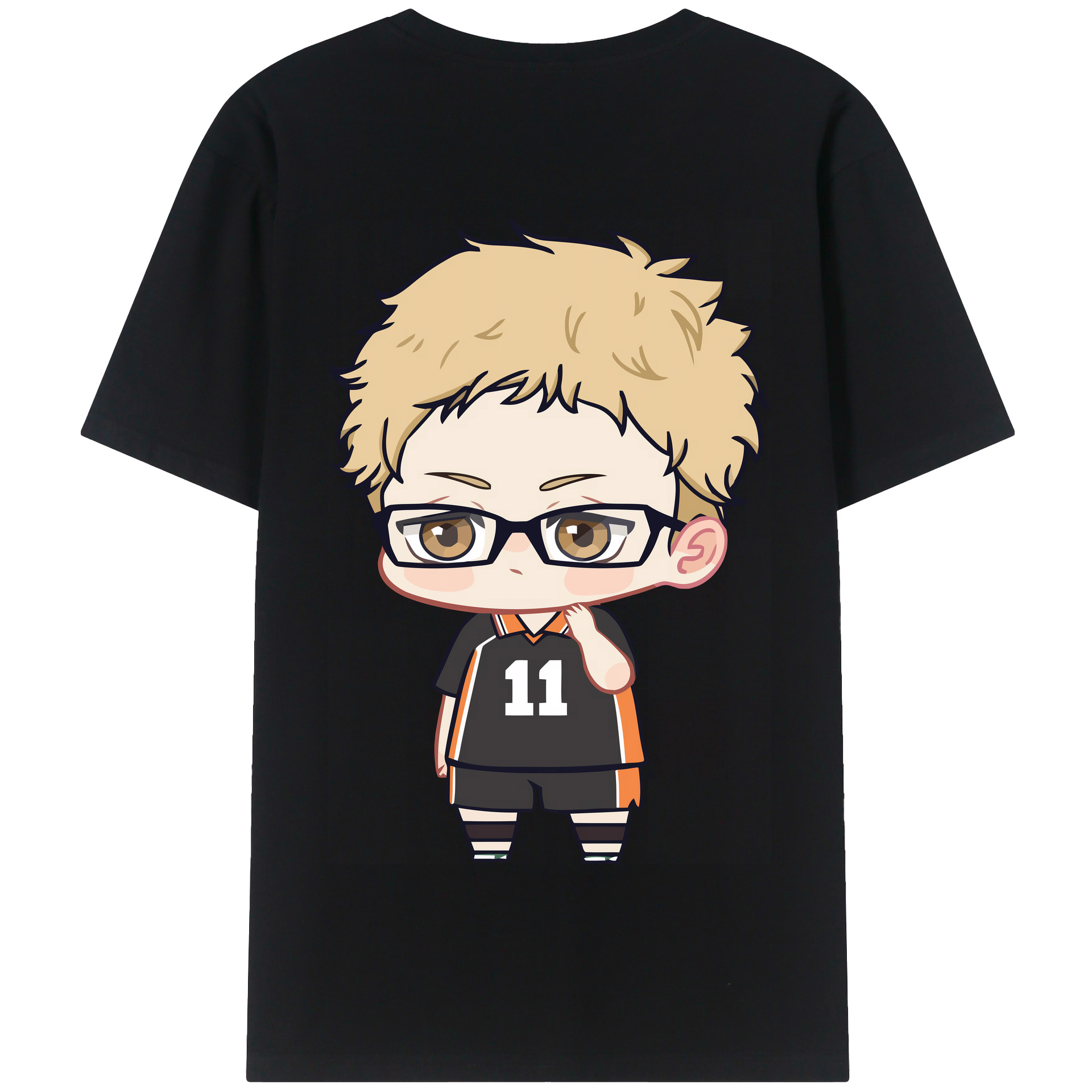 （画像用） ハイキュー!! Haikyu!! 綿100％半袖Tシャツ（背面プリント）