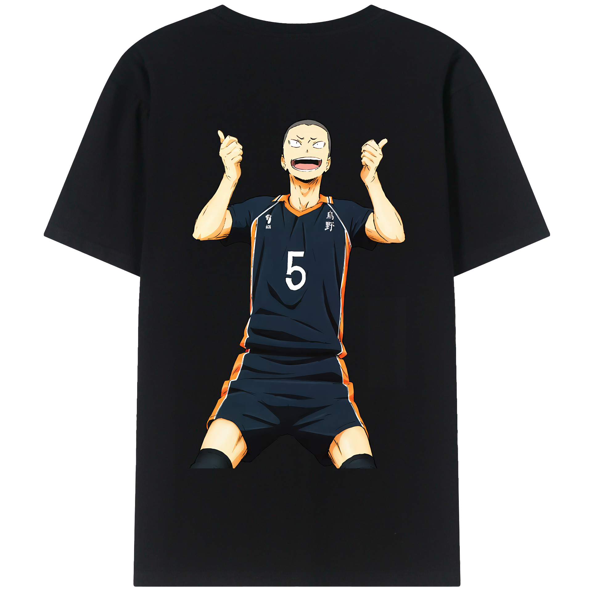 （画像用） ハイキュー!! Haikyu!! 綿100％半袖Tシャツ（背面プリント）