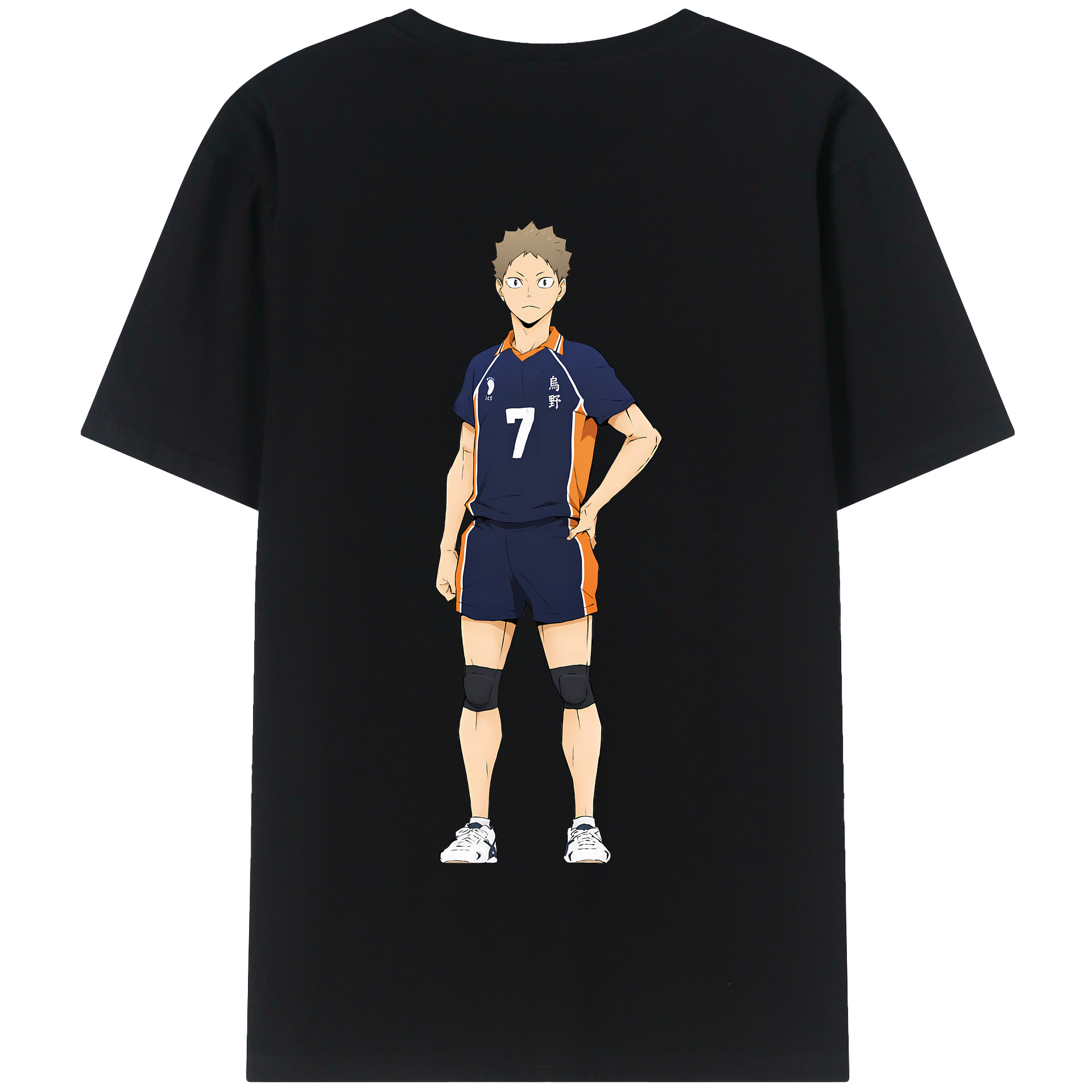 （画像用） ハイキュー!! Haikyu!! 綿100％半袖Tシャツ（背面プリント）