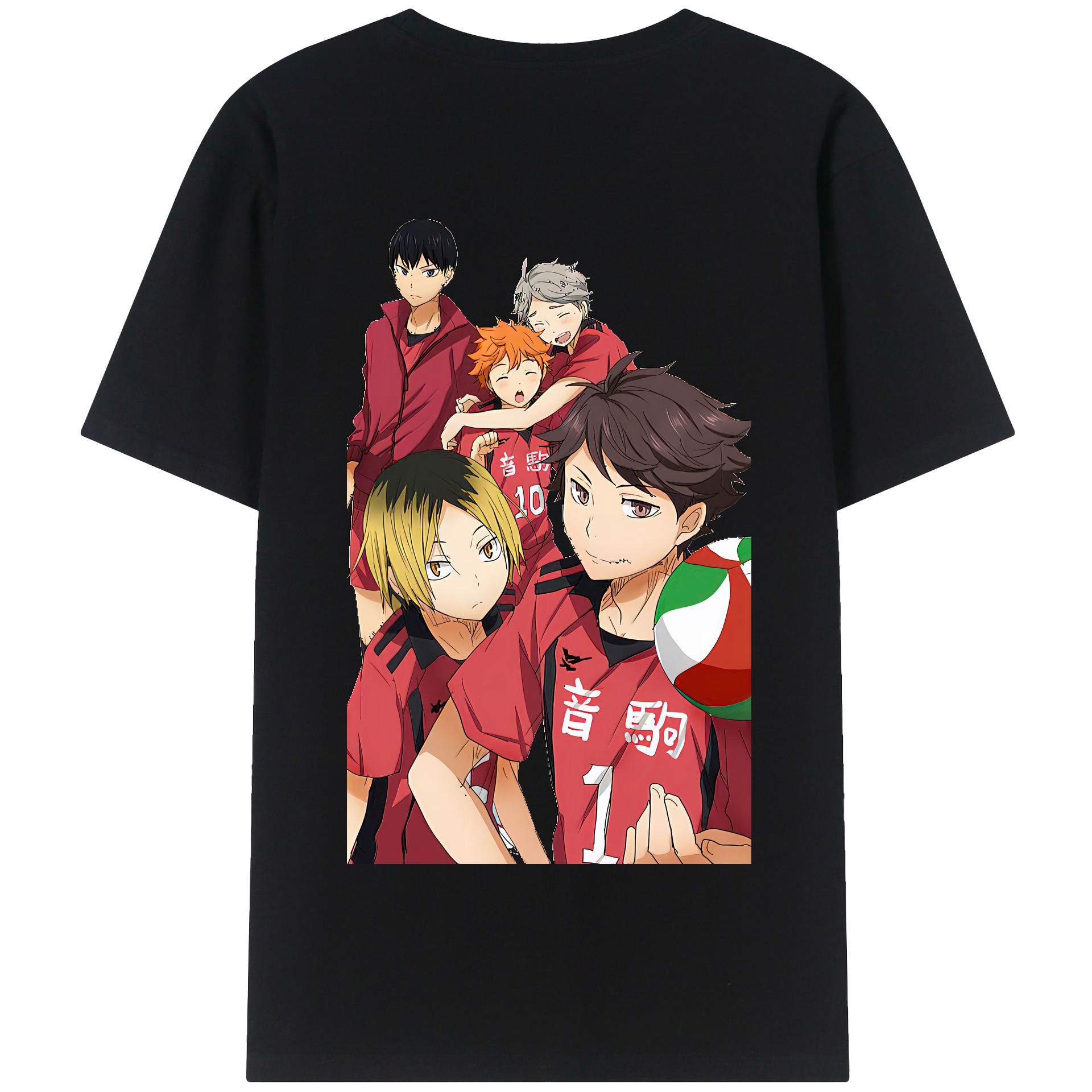 （画像用） ハイキュー!! Haikyu!! 綿100％半袖Tシャツ（背面プリント）