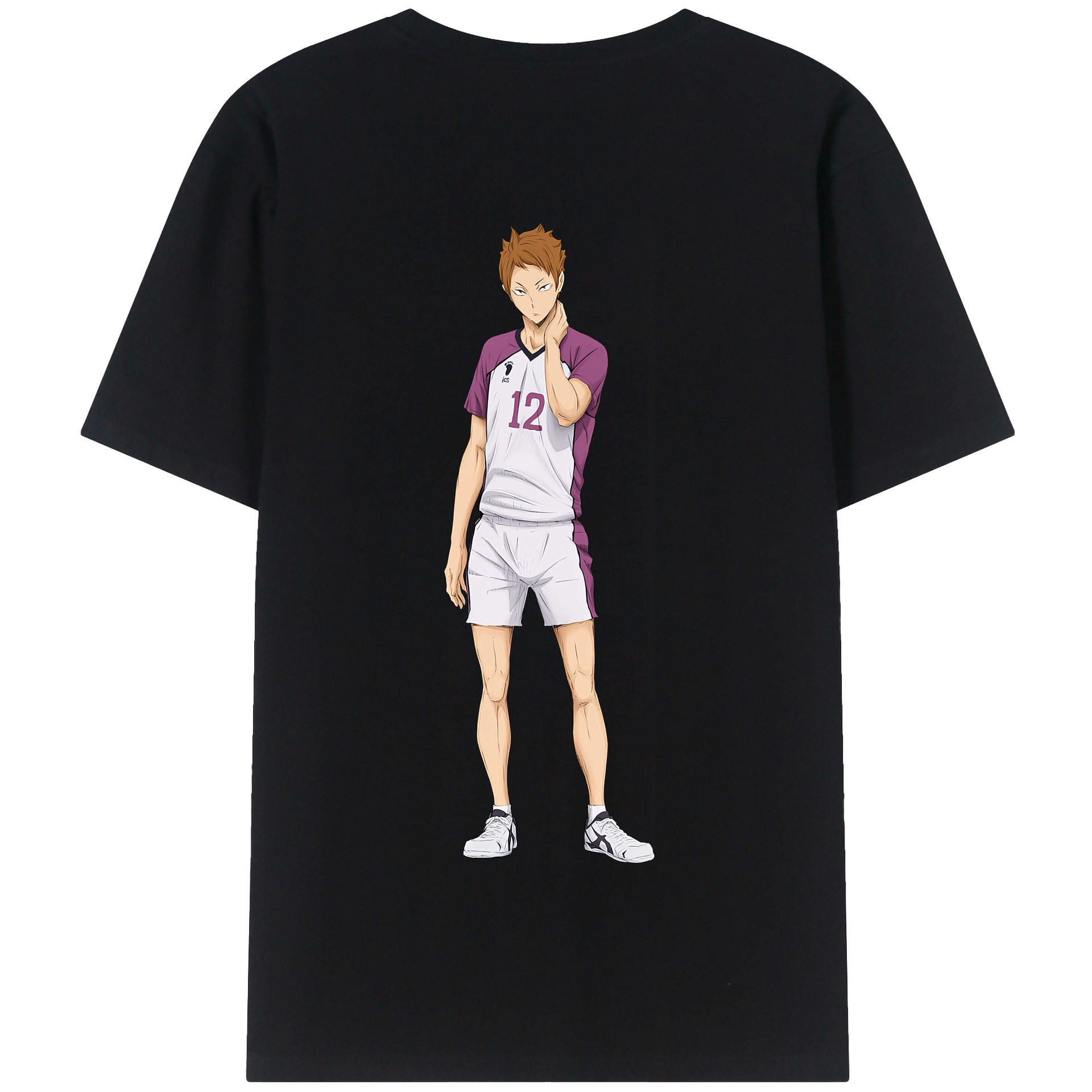 （画像用） ハイキュー!! Haikyu!! 綿100％半袖Tシャツ（背面プリント）