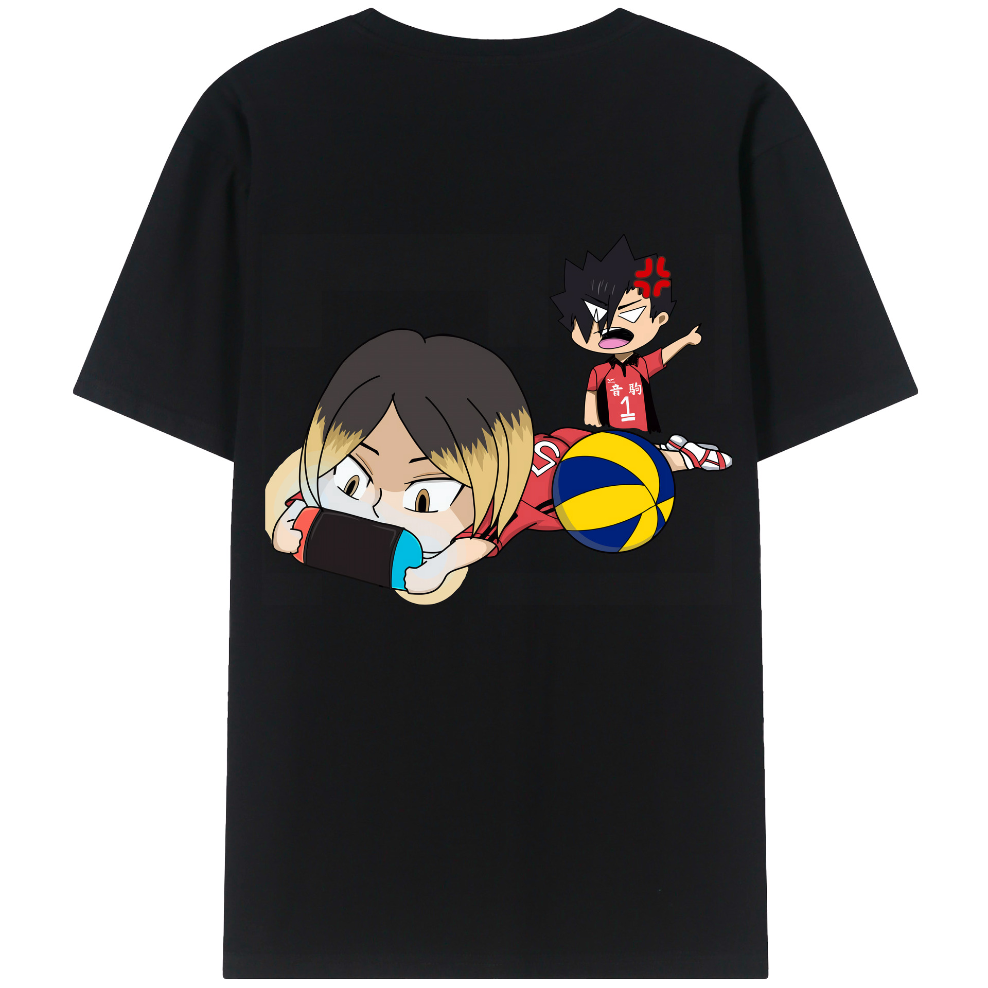 （画像用） ハイキュー!! Haikyu!! 綿100％半袖Tシャツ（背面プリント）