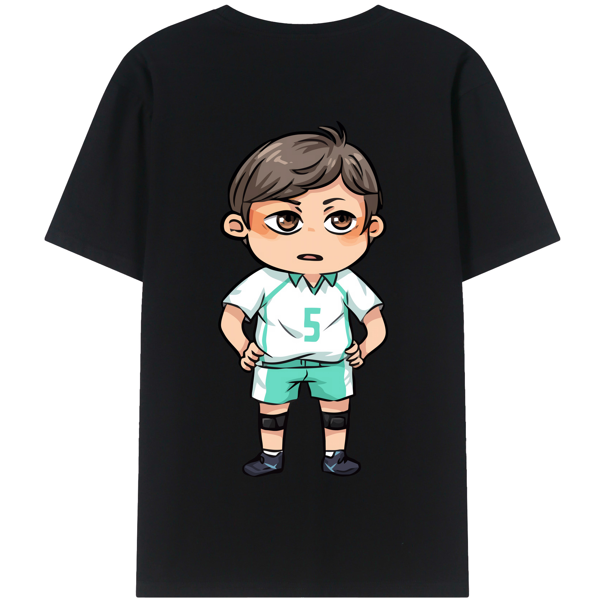（画像用） ハイキュー!! Haikyu!! 綿100％半袖Tシャツ（背面プリント）