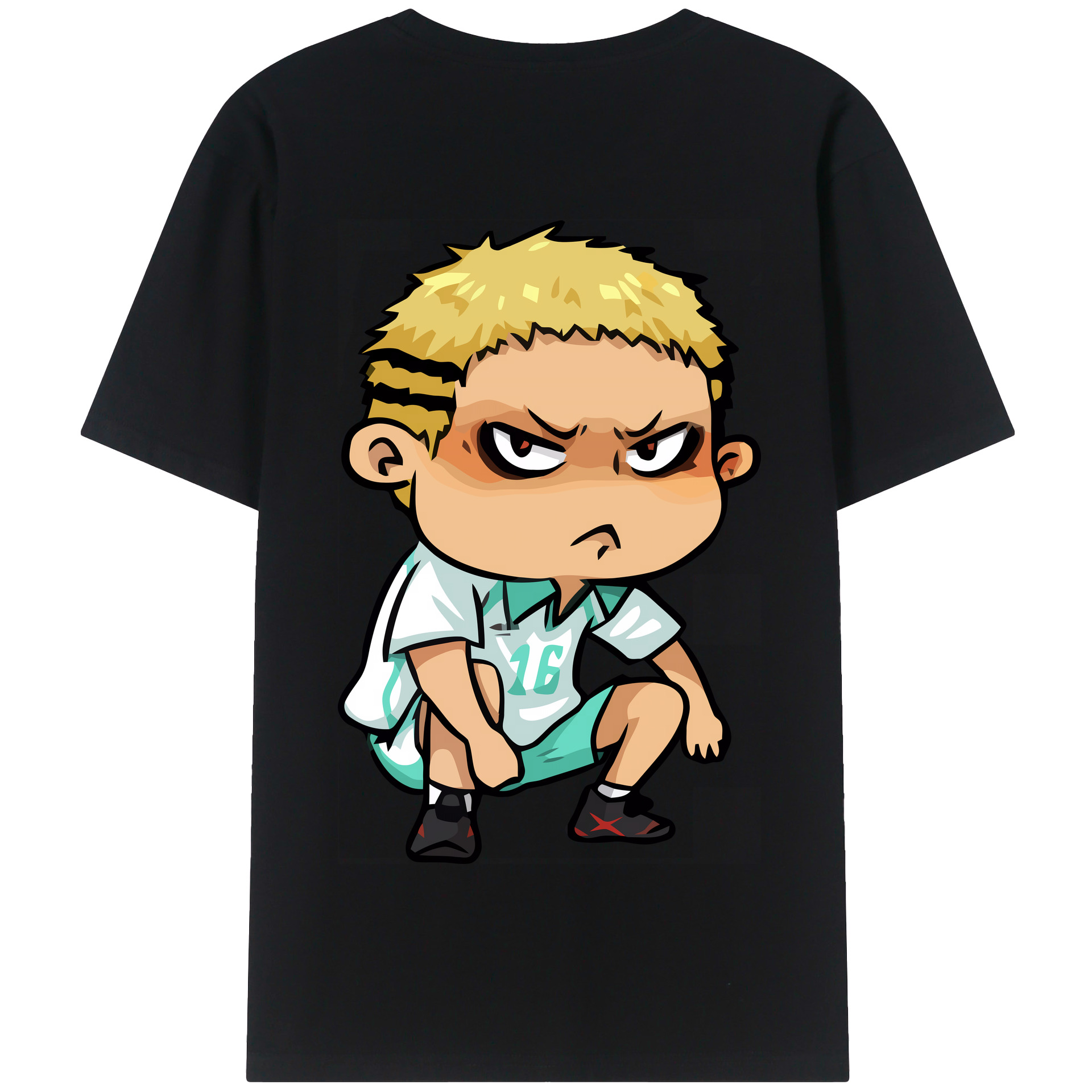（画像用） ハイキュー!! Haikyu!! 綿100％半袖Tシャツ（背面プリント）
