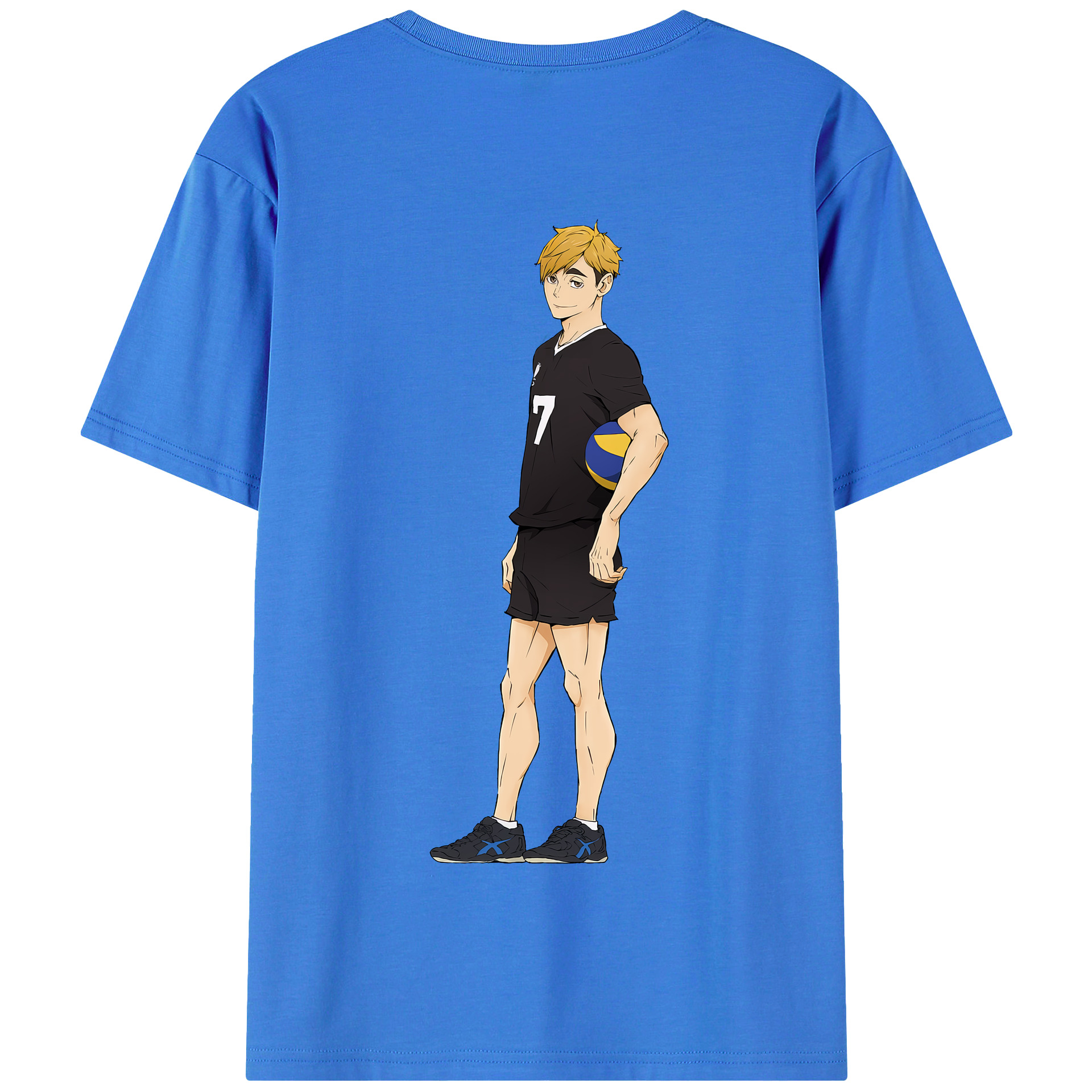 （画像用） ハイキュー!! Haikyu!! 綿100％半袖Tシャツ（背面プリント）