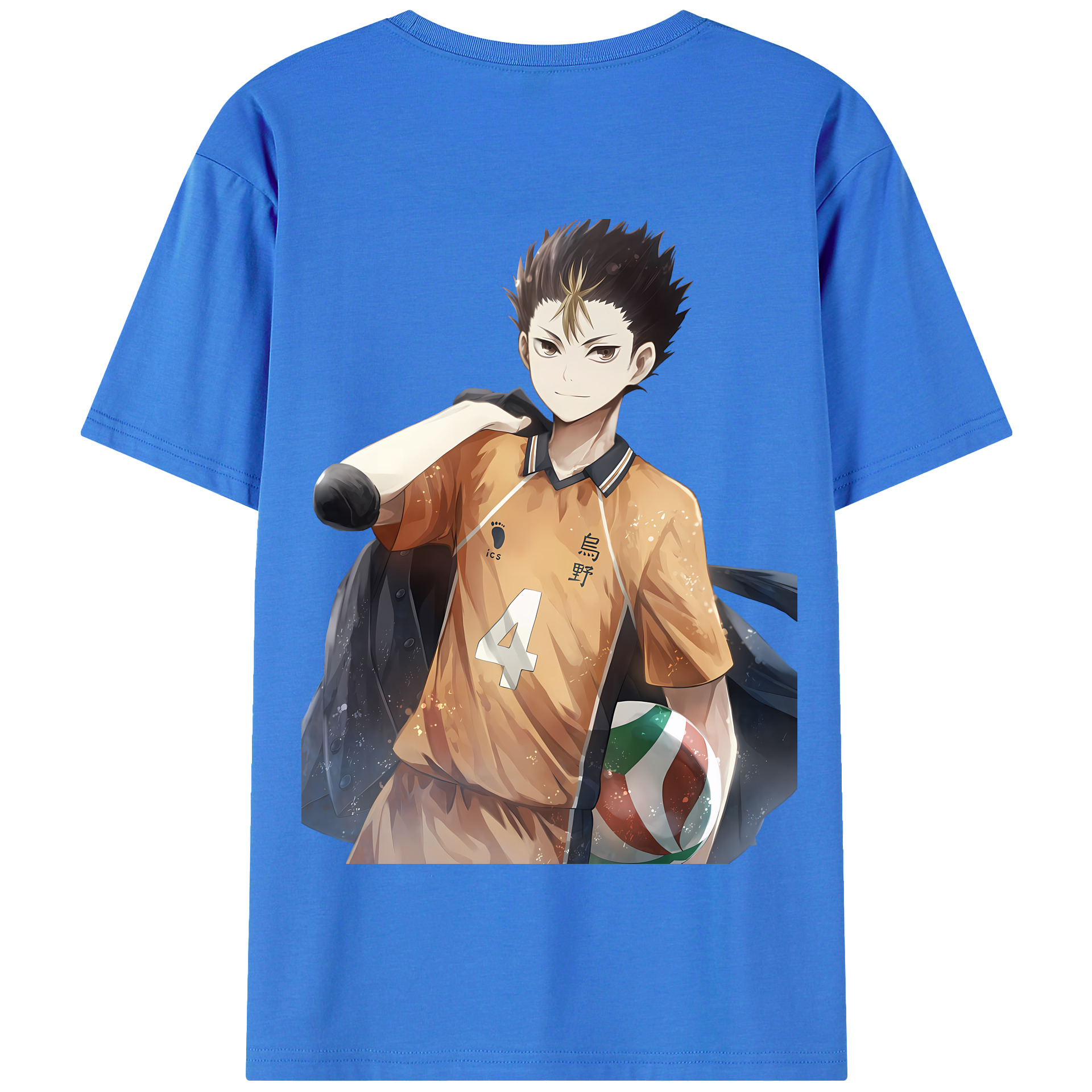 （画像用） ハイキュー!! Haikyu!! 綿100％半袖Tシャツ（背面プリント）