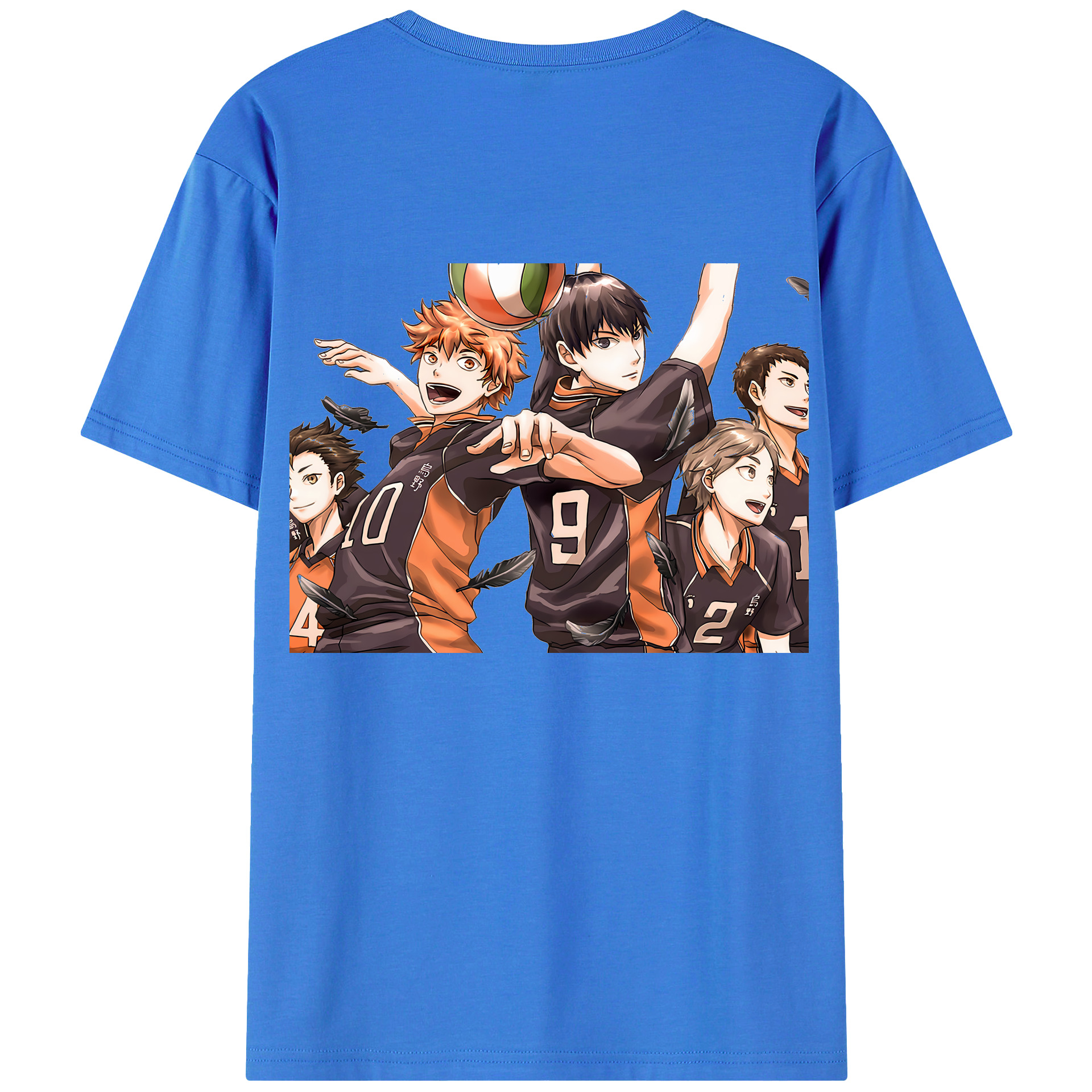 （画像用） ハイキュー!! Haikyu!! 綿100％半袖Tシャツ（背面プリント）