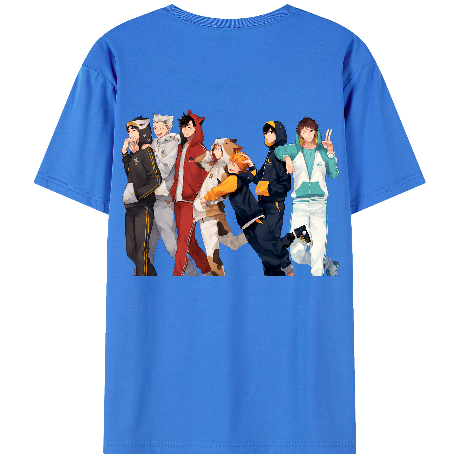 （画像用） ハイキュー!! Haikyu!! 綿100％半袖Tシャツ（背面プリント）