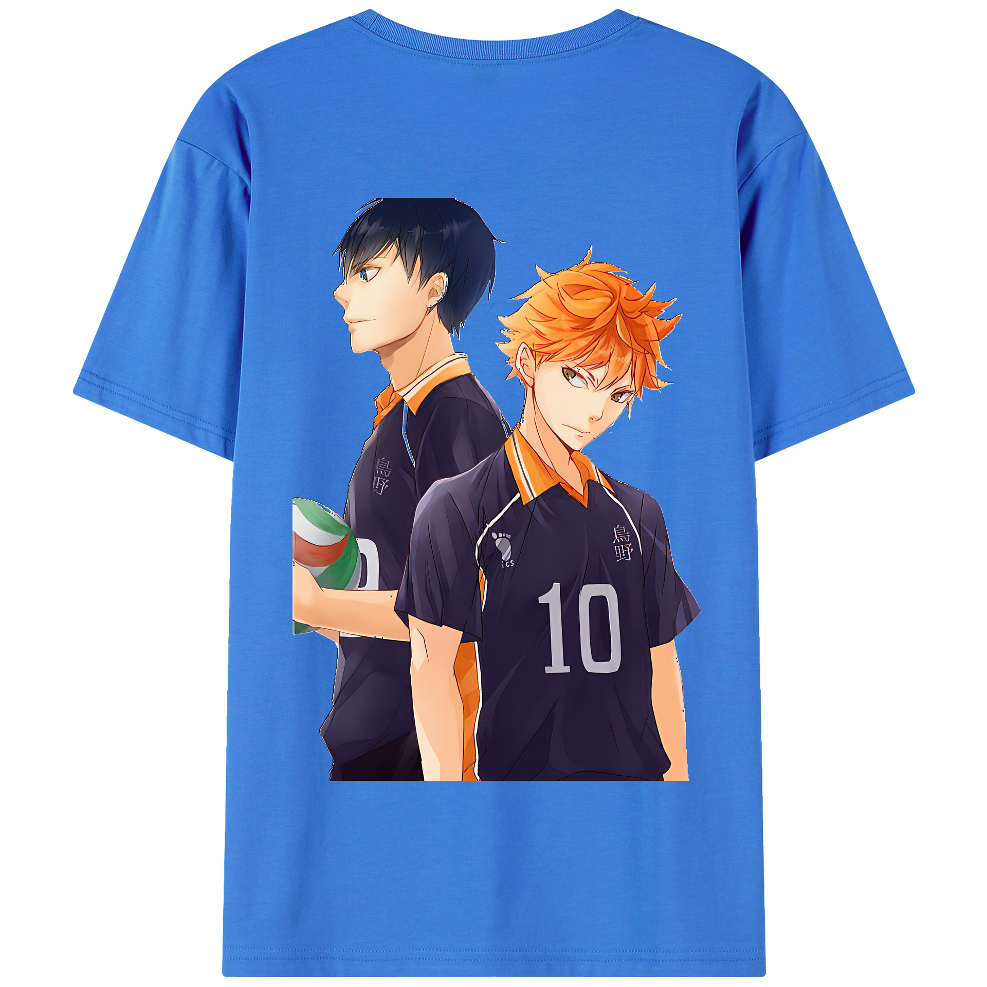 （画像用） ハイキュー!! Haikyu!! 綿100％半袖Tシャツ（背面プリント）