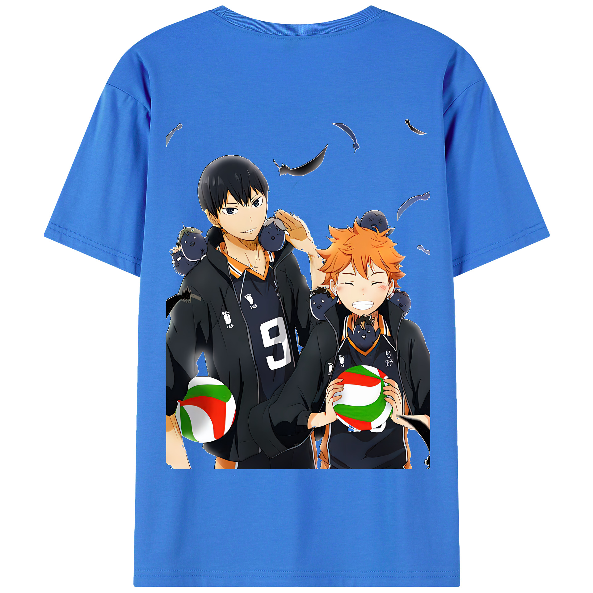 （画像用） ハイキュー!! Haikyu!! 綿100％半袖Tシャツ（背面プリント）