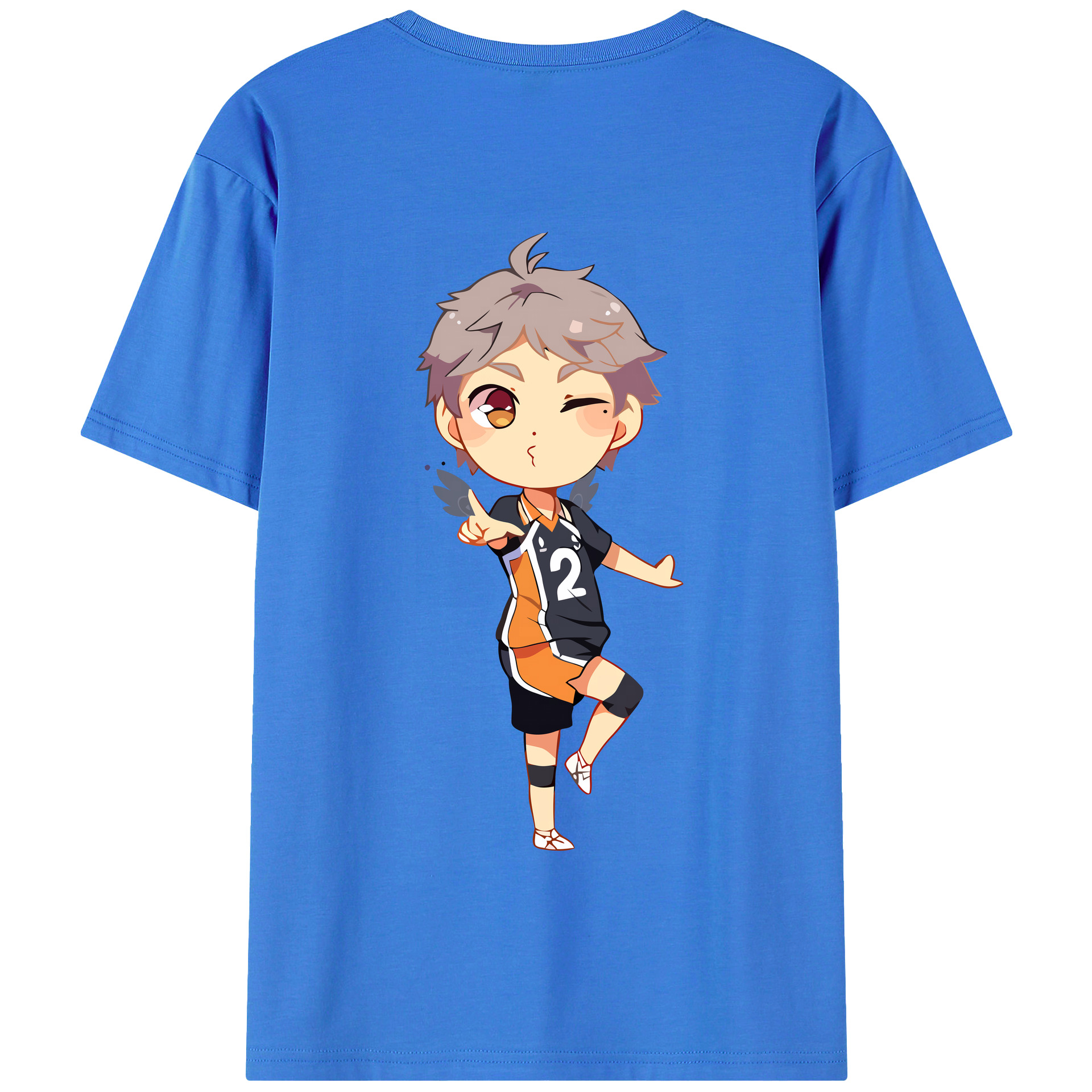 （画像用） ハイキュー!! Haikyu!! 綿100％半袖Tシャツ（背面プリント）