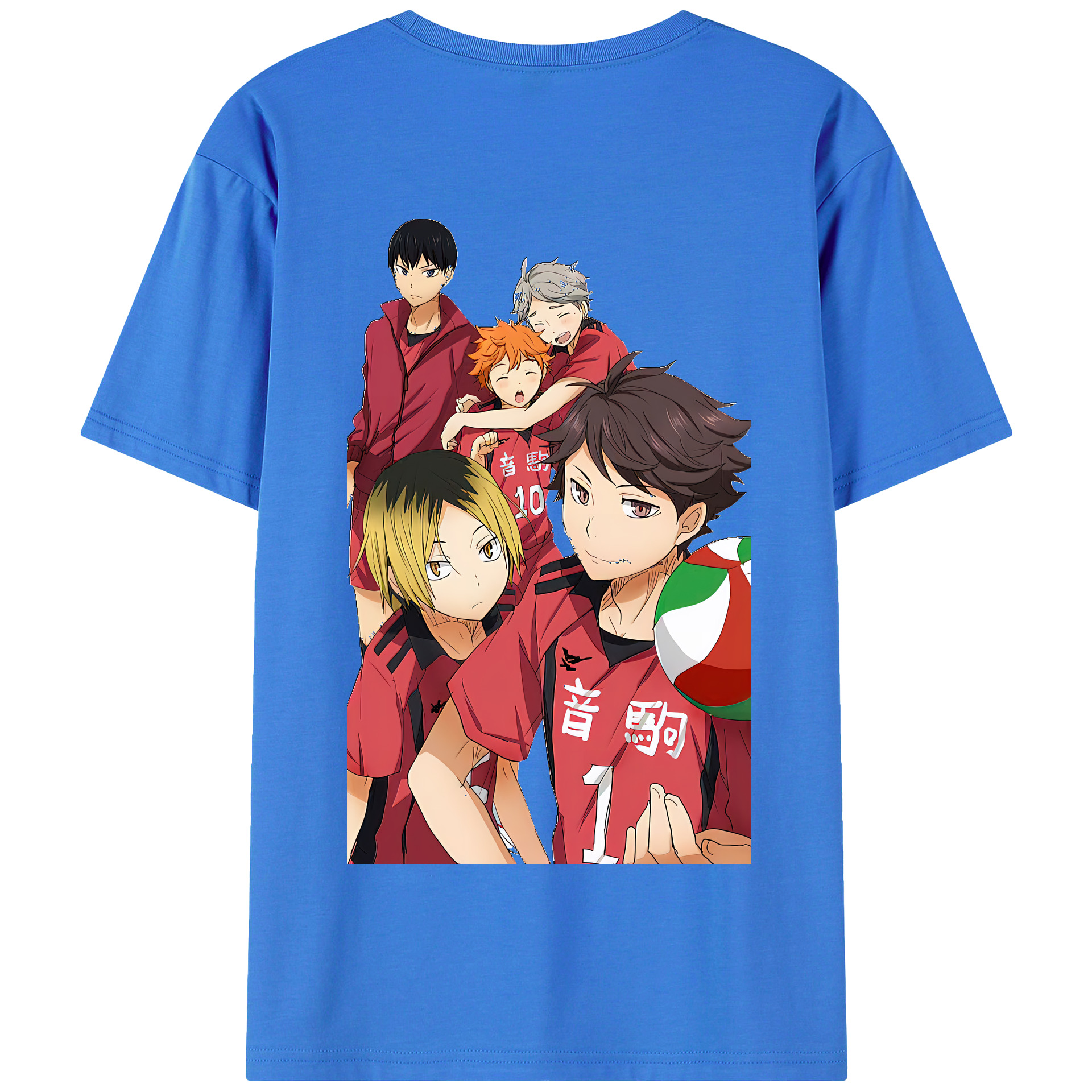 （画像用） ハイキュー!! Haikyu!! 綿100％半袖Tシャツ（背面プリント）