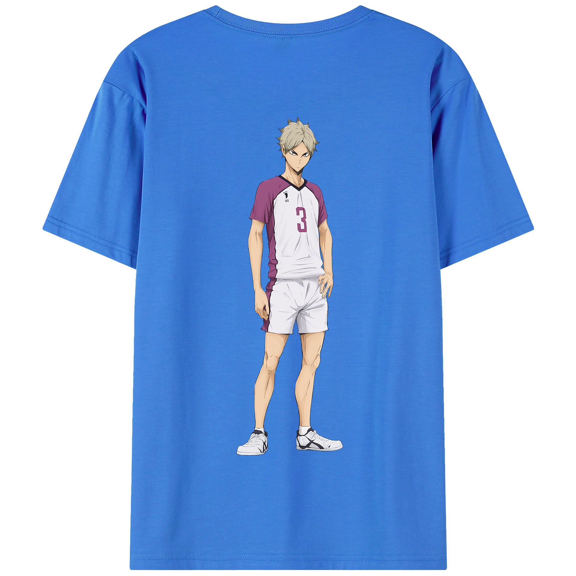 （画像用） ハイキュー!! Haikyu!! 綿100％半袖Tシャツ（背面プリント）